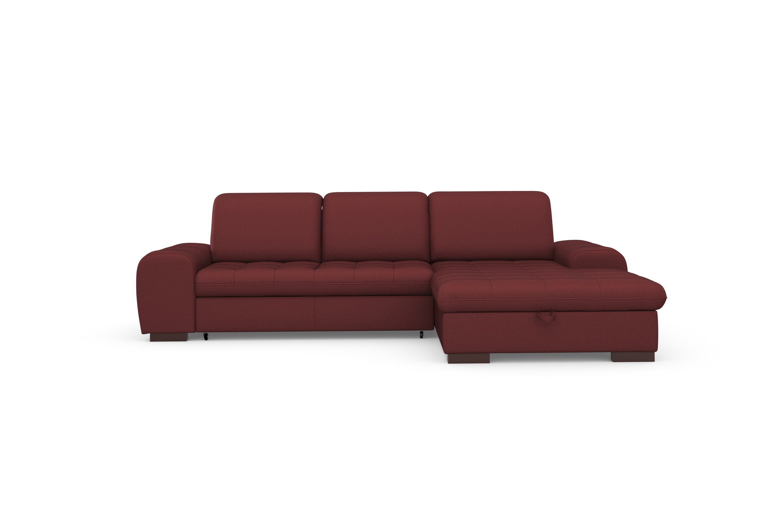 sit&more Ecksofa Luxor L-Form, wahlweise mit Bettfunktion, Bettkasten und Kopfteilverstellung