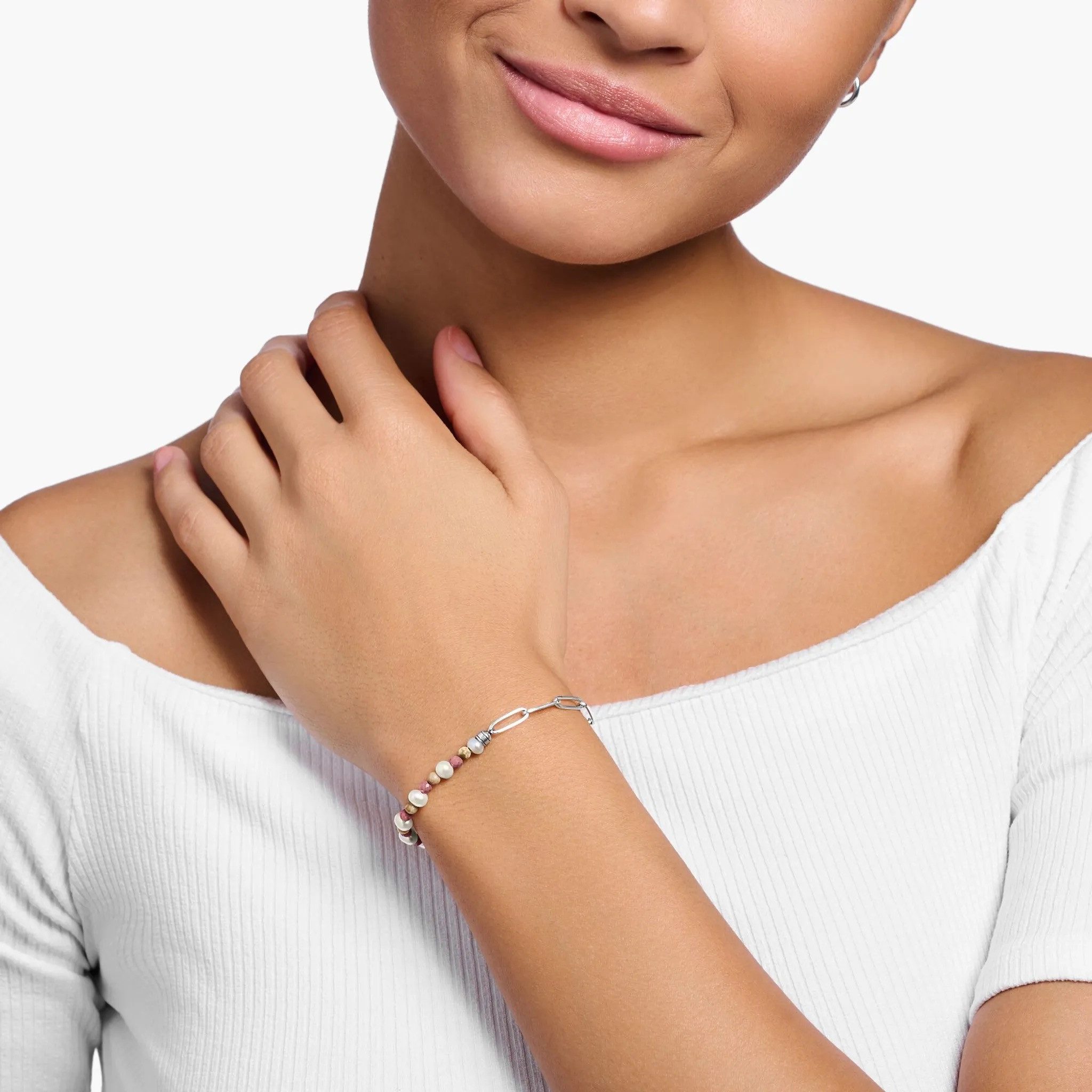 THOMAS SABO Charm-Armband THOMAS SABO Armband Bunte Beads A2099-350-7-L14 günstig online kaufen