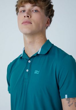 SPORTKIND Funktionsshirt Golf Polo Shirt Kurzarm Jungen & Herren petrol grün