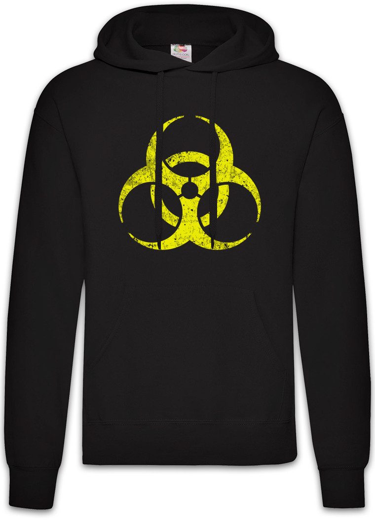 Hoodie Black Biohazard Vintage Symbol Herren Hoodie Goth TBBT Cyber Hardcore
