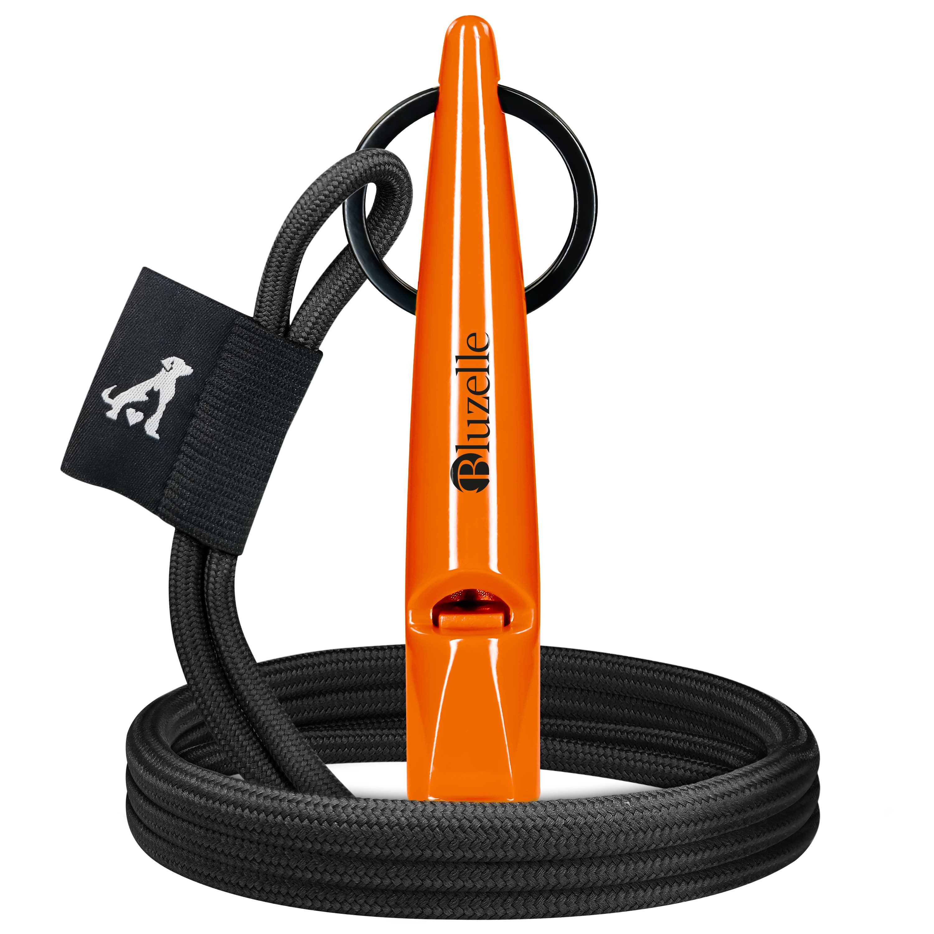 Bluzelle Hundepfeife Recall 5800, Pfeife Hundetraining / 5800Hz Frequenz / BPA Frei / mit Band & Ring