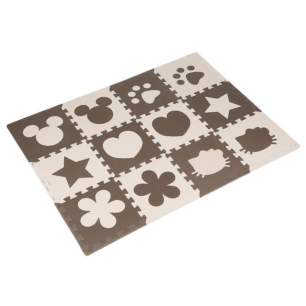 JEOBEST Spielmatte Puzzlematte Krabbelmatte Schaumstoff-Puzzlematte, (12-tlg), Spielteppich für Baby & Kinder