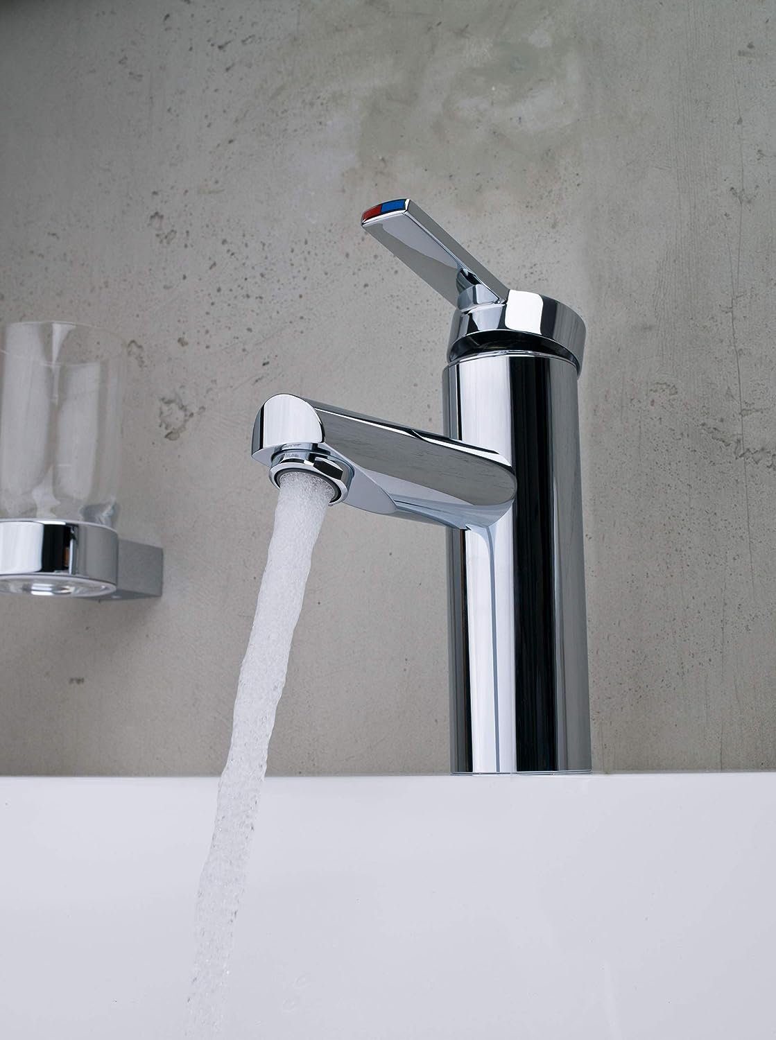 Keuco Waschtischarmatur Plan blue Einhebelmischer für Hand-Waschbecken, Höhe: 16,1 cm, verchromt
