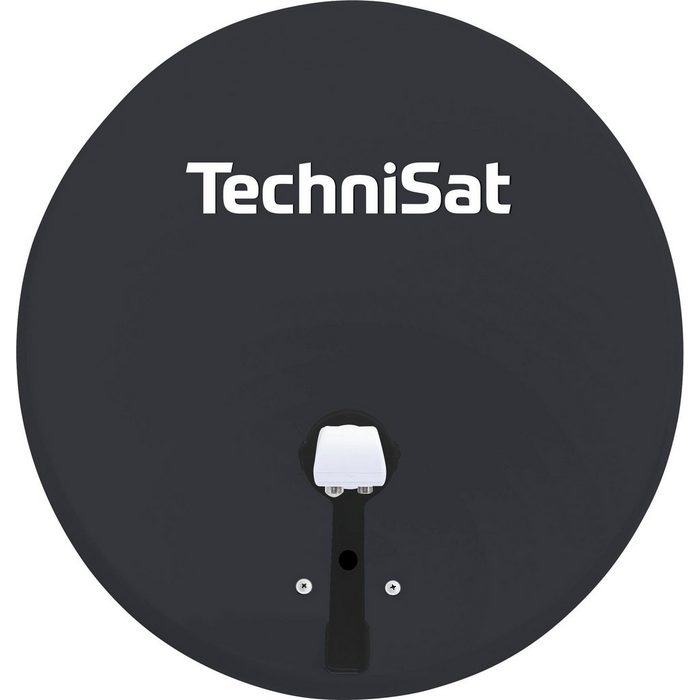 TechniSat TECHNITENNE 60 Digital SAT-Antenne (60 cm Stahl aus Stahl mit Twin-LNB)