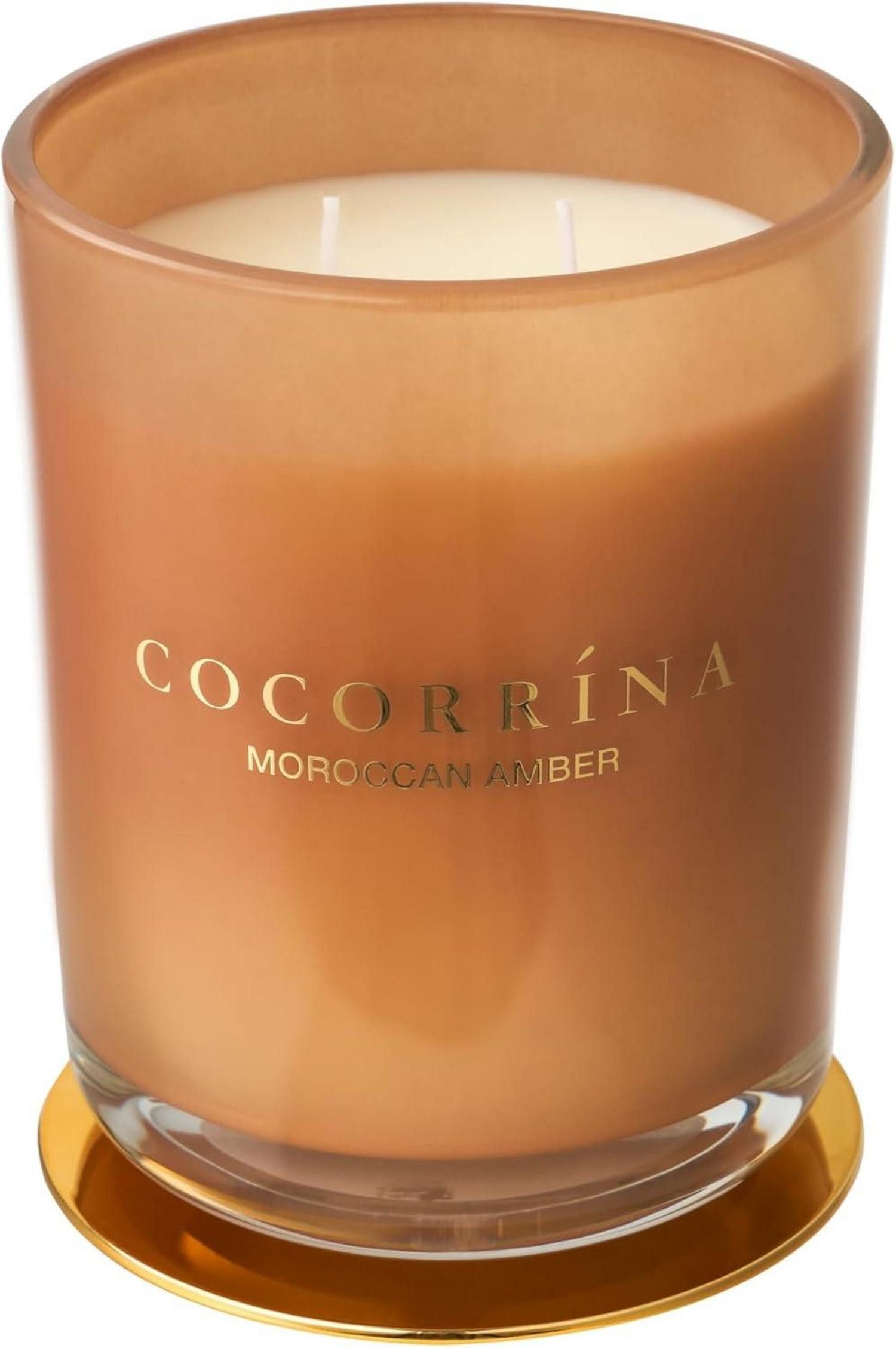 COCORRINA Duftkerze Duftkerze im Glas Marokkanischer Bernstein 420g - Natürliche