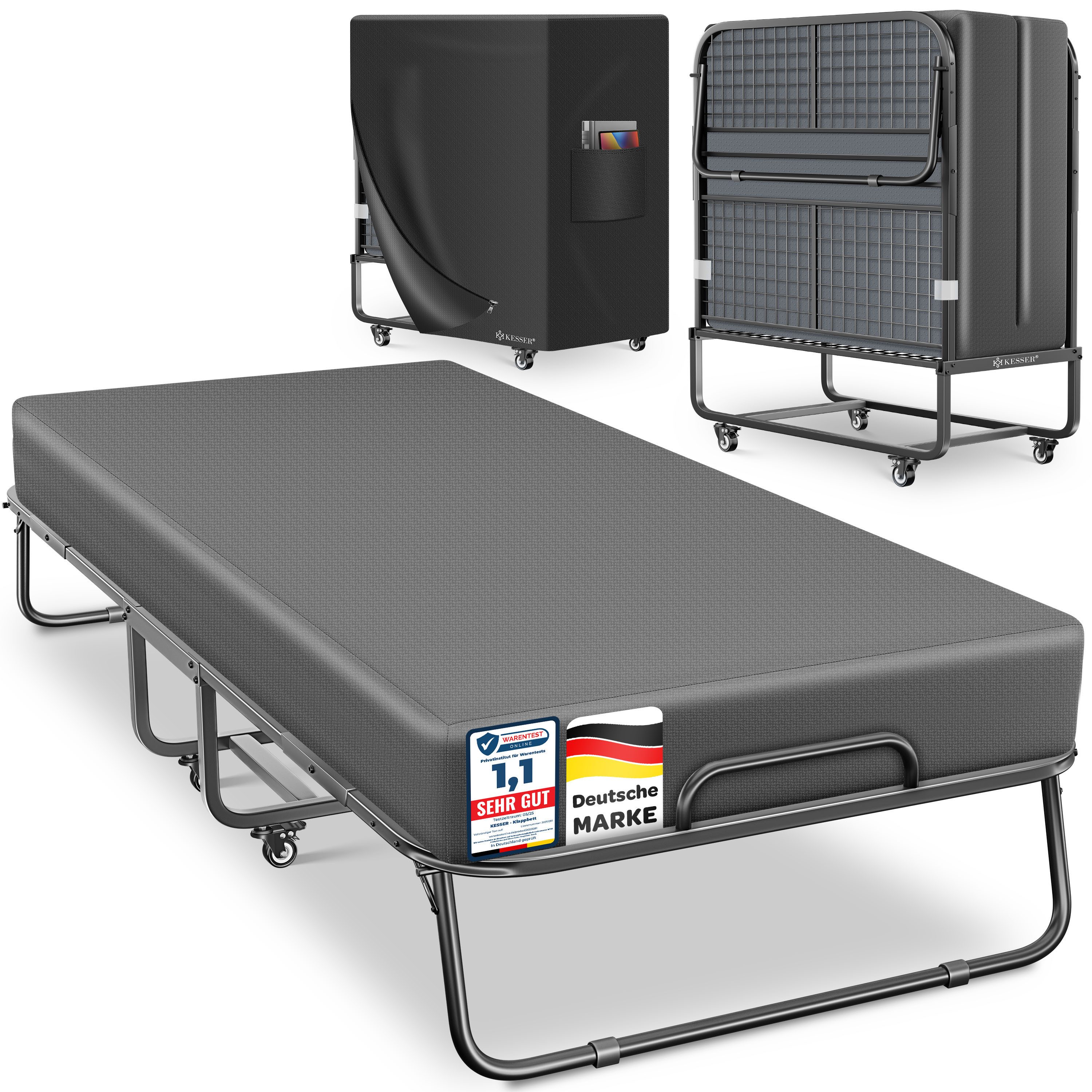 KESSER Gästebett 200x90cm Klappbett faltbares Reisebett günstig online kaufen