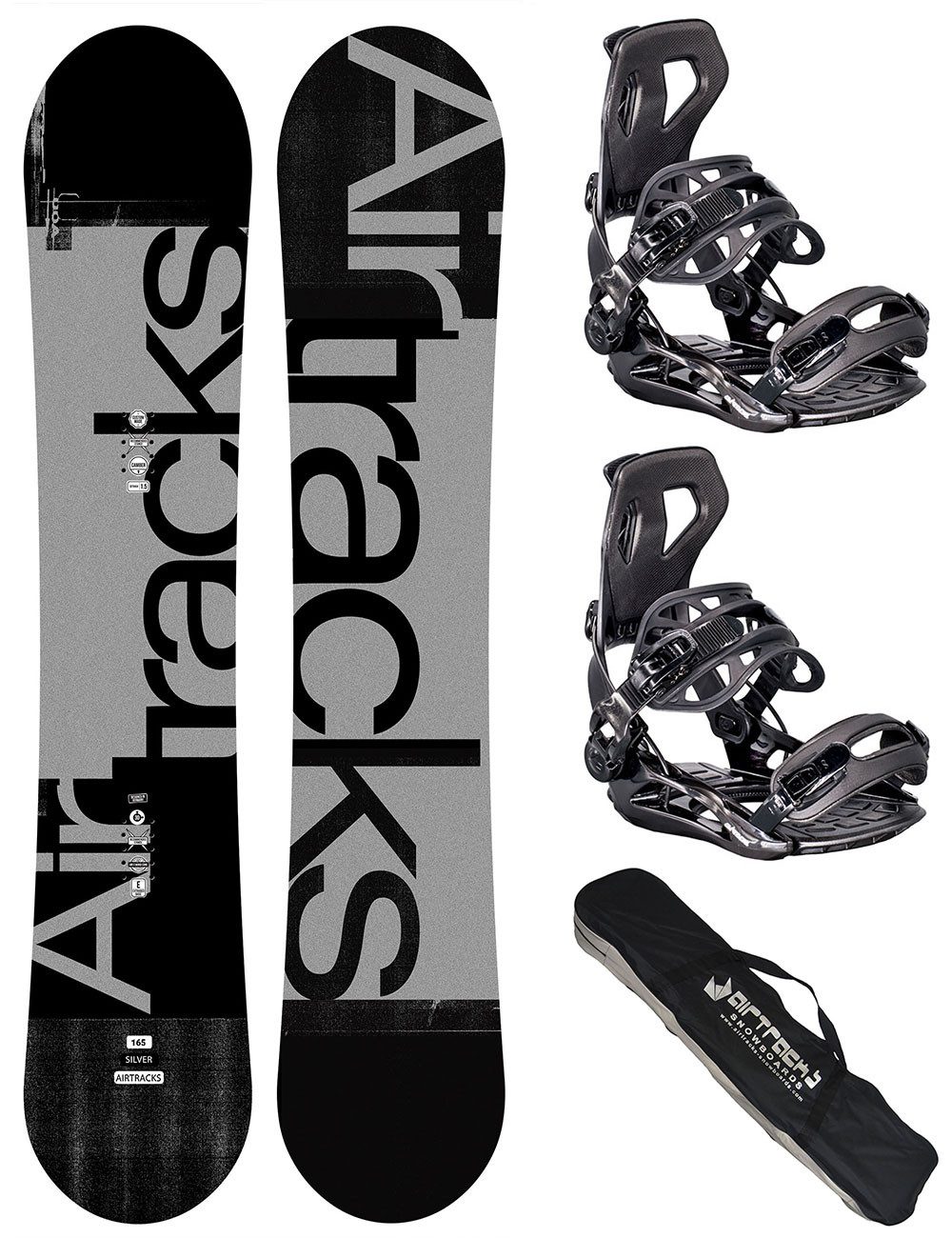 Snowboard Set Herren Silver Camber Extra Wide »Mod. 25/26