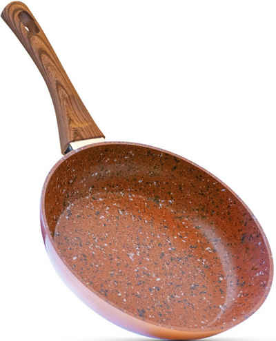 MediaShop Bratpfanne Copper & Stone, Aluminium, Ø 28 cm, Induktion