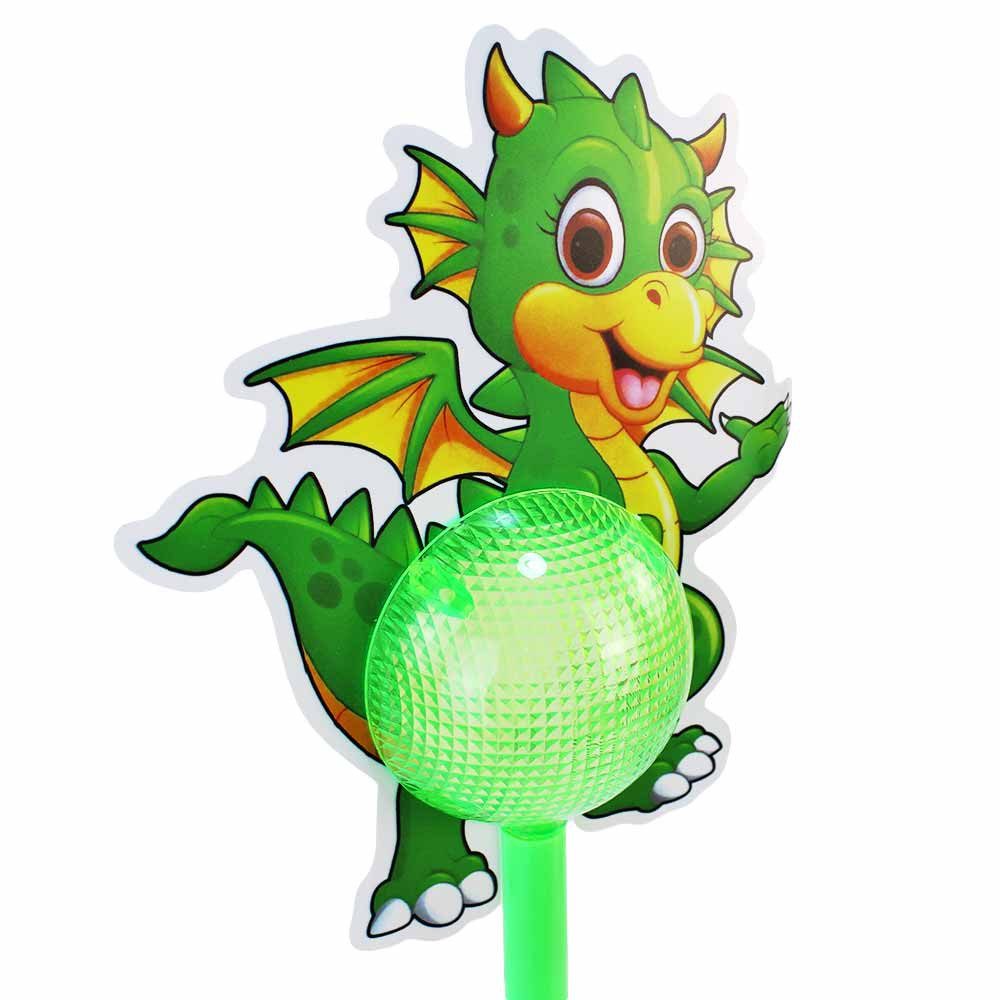 B&G INTERNATIONAL Zauberstab Leuchtstab Dino mit Kugel - ca. 38 cm, (1-tlg)