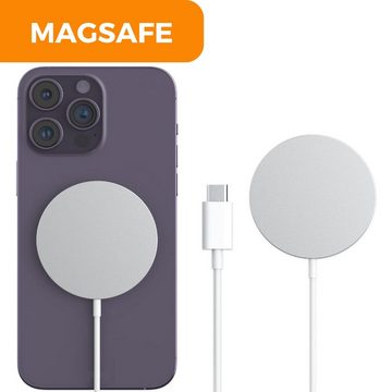 Shopbrothers MagSafe Strom Wireless Charge für Apple iPhone Schnellladegerät magnetisches Ladekabel, (100 cm), Magsafe, Für Apple Geräte, Für Apple iPhone Ladegeräte