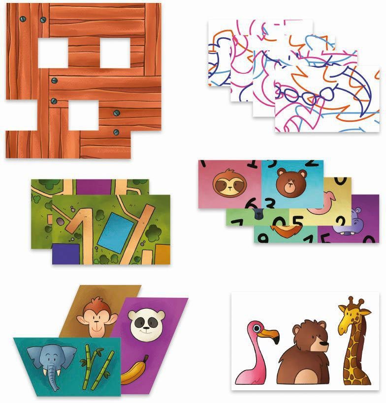 Clementoni® Spiel Galileo, Escape Game Junior Flucht aus dem Zoo, Detektivspiel, Made in Europe