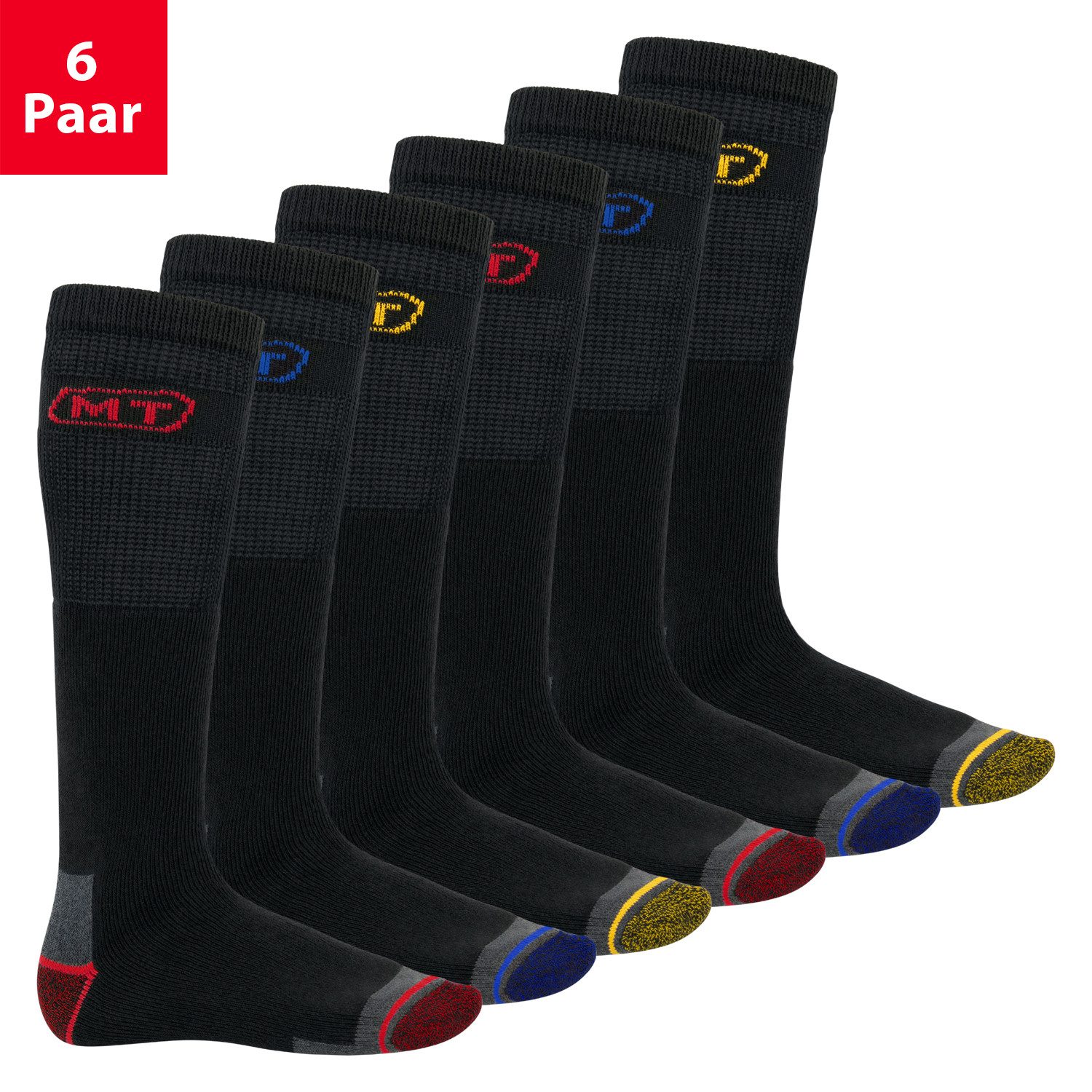 MT Arbeitssocken Herren Arbeits-/Freizeitsocken (6/12 Paar) Robuste Kniestrümpfe