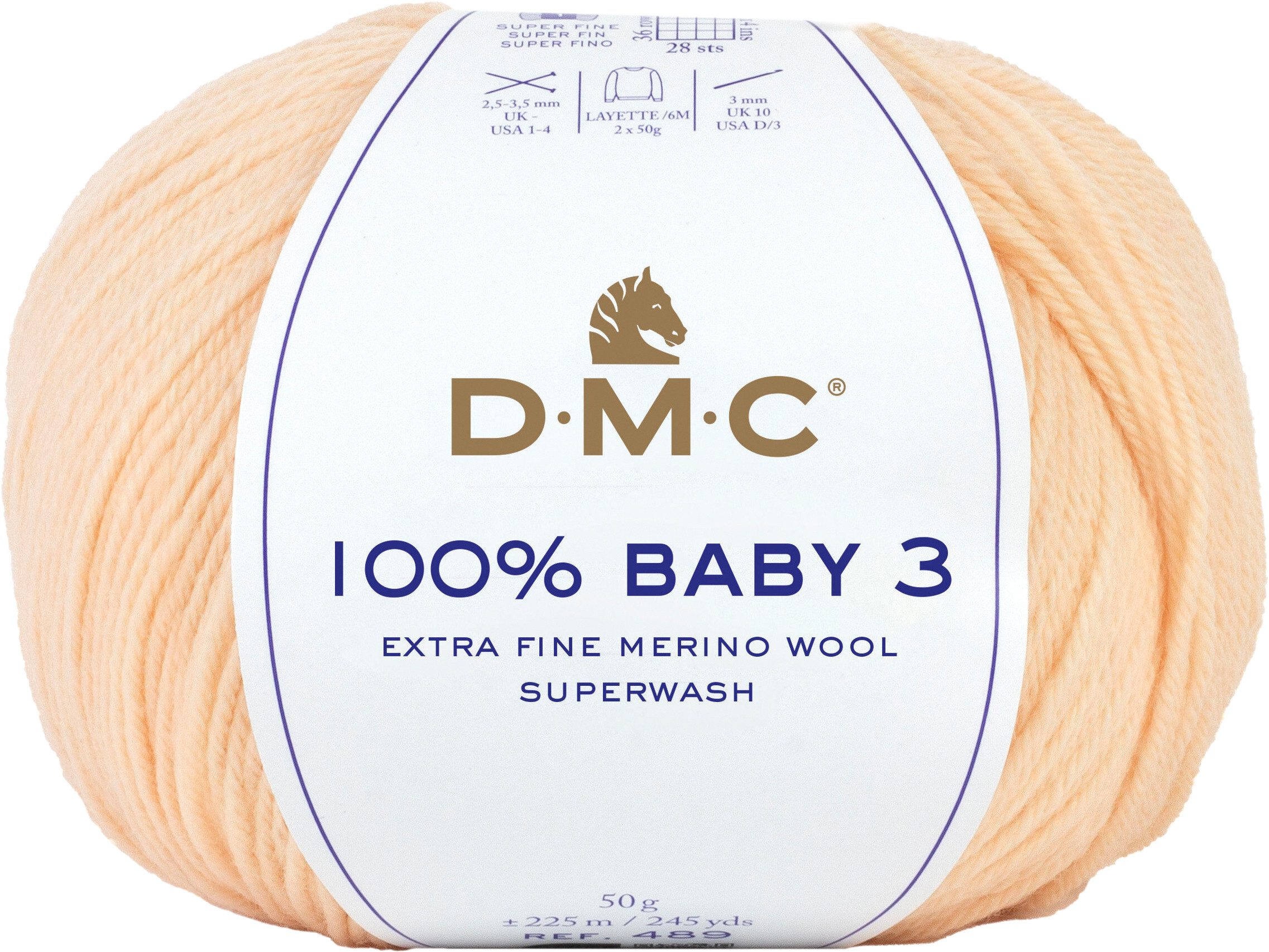 DMC 100% Baby Merino Häkelwolle, 50g