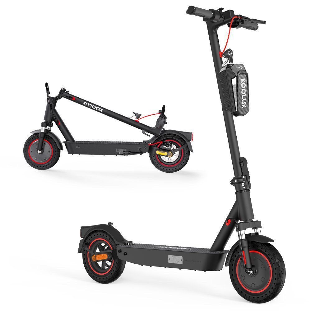 KOOLUX E-Scooter 10 ZOLL Klappbarer E-Roller mit ABE mit Schockabsorber, 20.00 km/h, mit Straßenzulassung Max 35km E-roller mit app max 20km/h Mit ABE