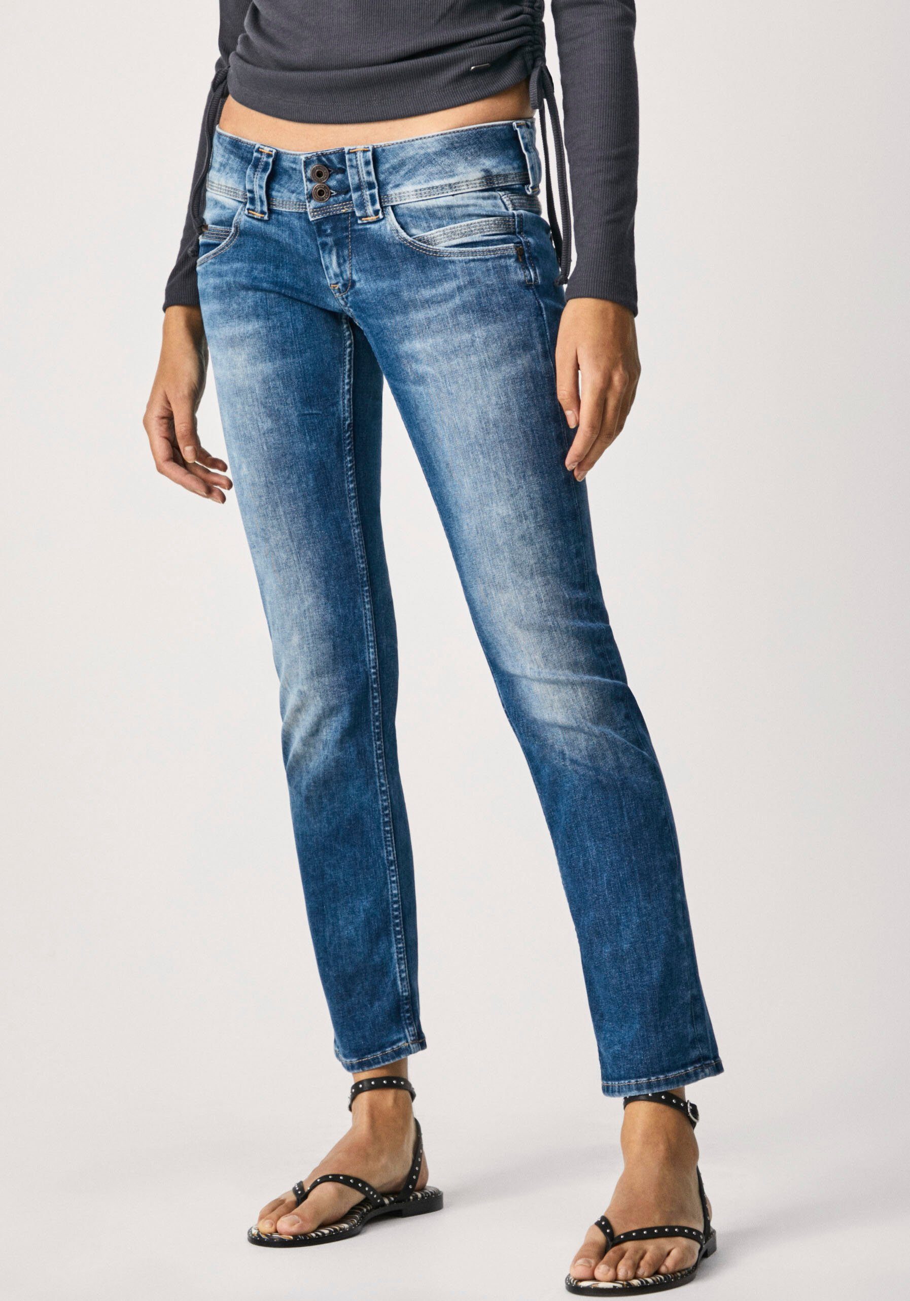 Pepe Jeans Regular-fit-Jeans VENUS mit Badge