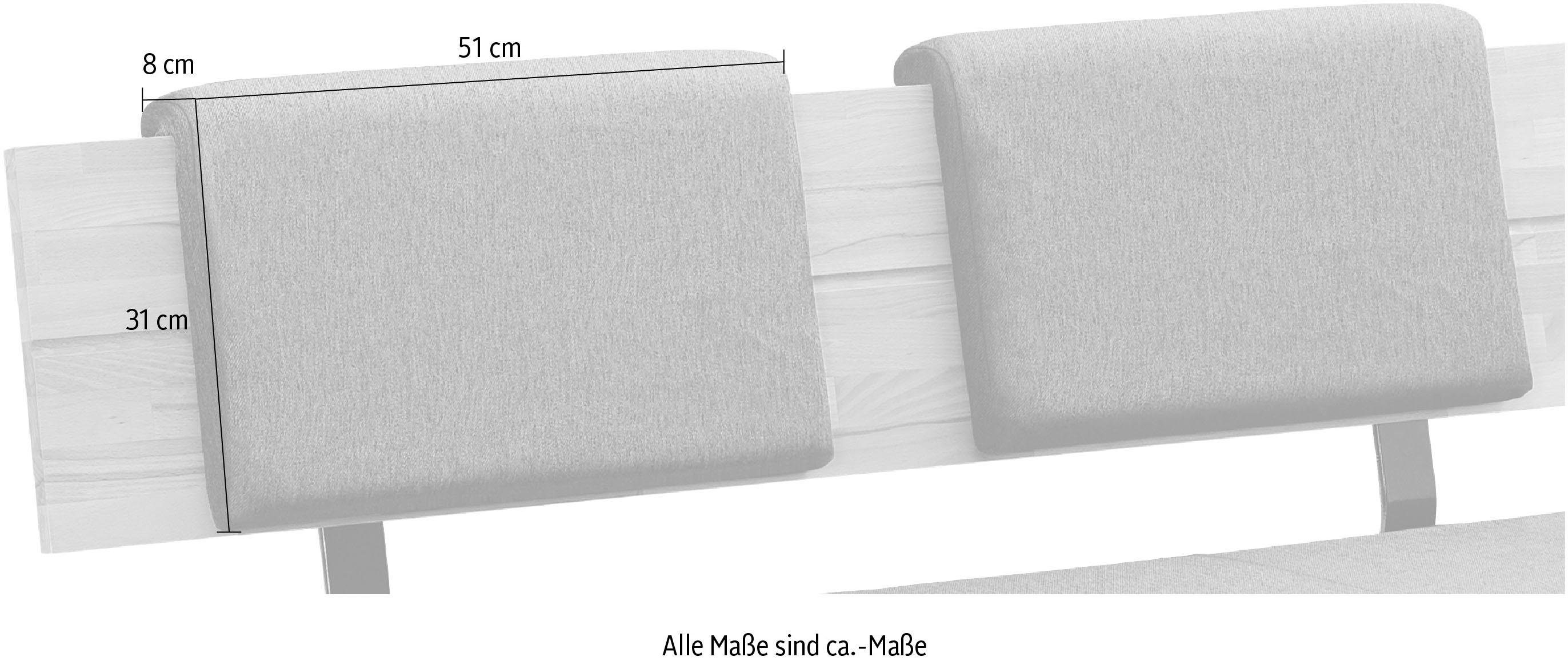massivline&more Polsterauflage Roberto, (Set, 2), Einhängekissen günstig online kaufen