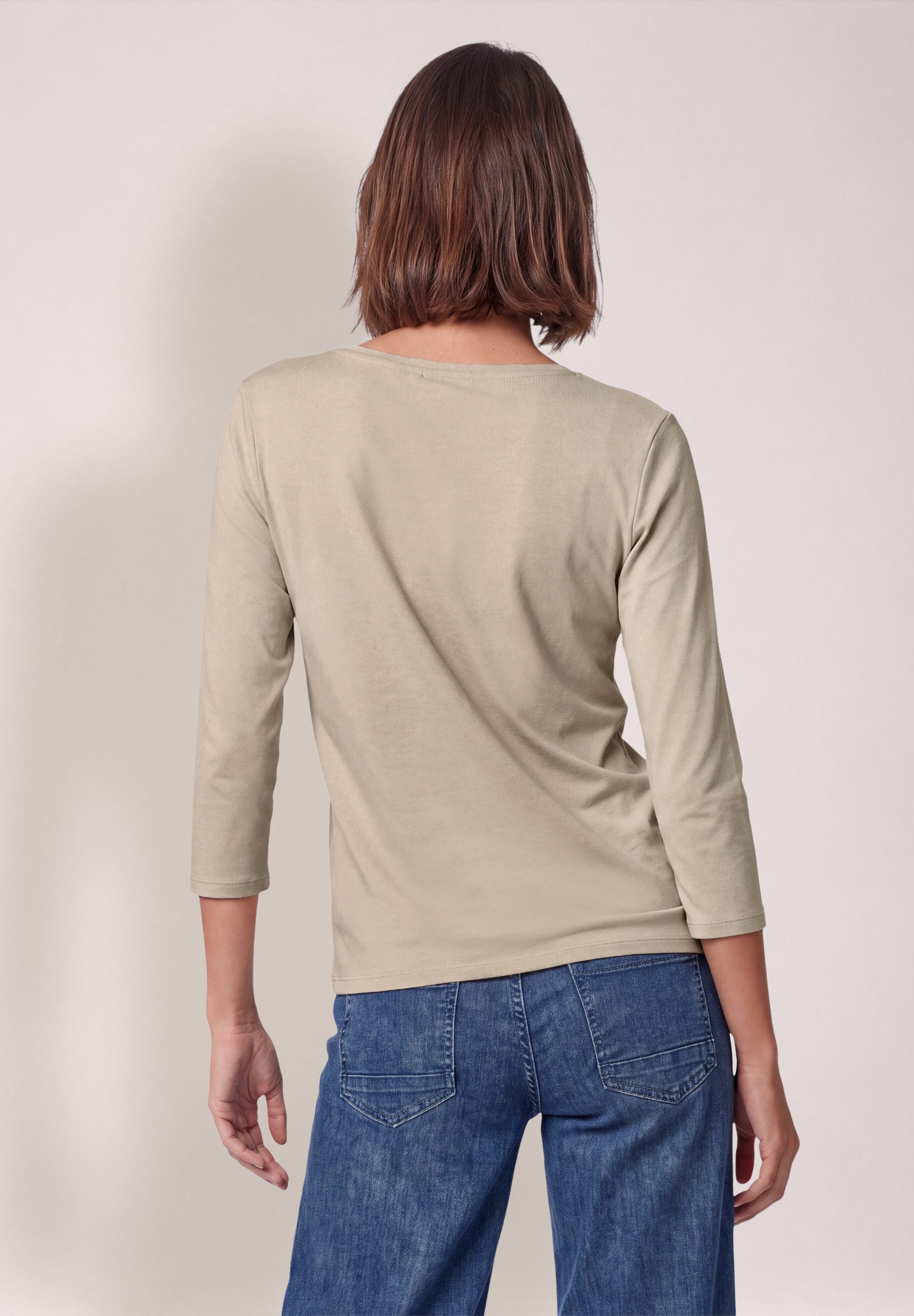 CECIL V-Shirt aus reiner Baumwolle – Bild 2 von 5