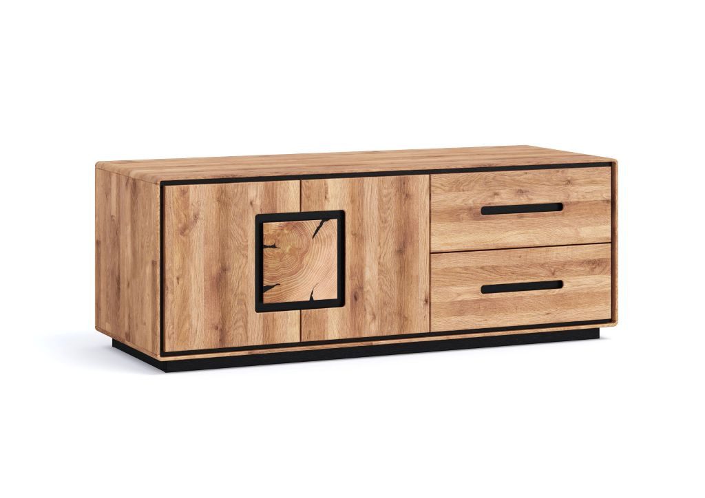Main Möbel TV-Board TV Element Lowboard 2 Schubkästen 145x54cm Wildeiche Zarah