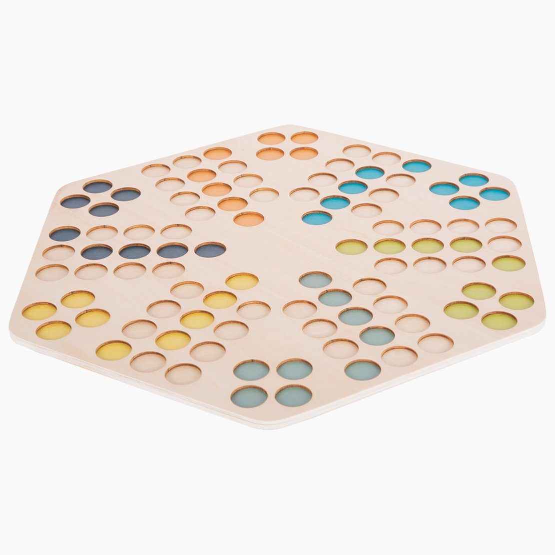 Small Foot Spielesammlung Ludo xxl für 6 Spieler, Geselschaftsspiel, überzeugt durch sein XXL-Format mit extra großen Figuren