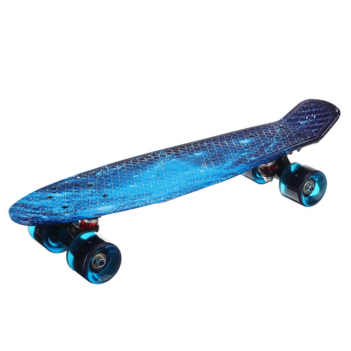 SGODDE Miniskateboard Skateboard, einzigartiger Look, dynamische Lackierung, rutschfest, hochwertig