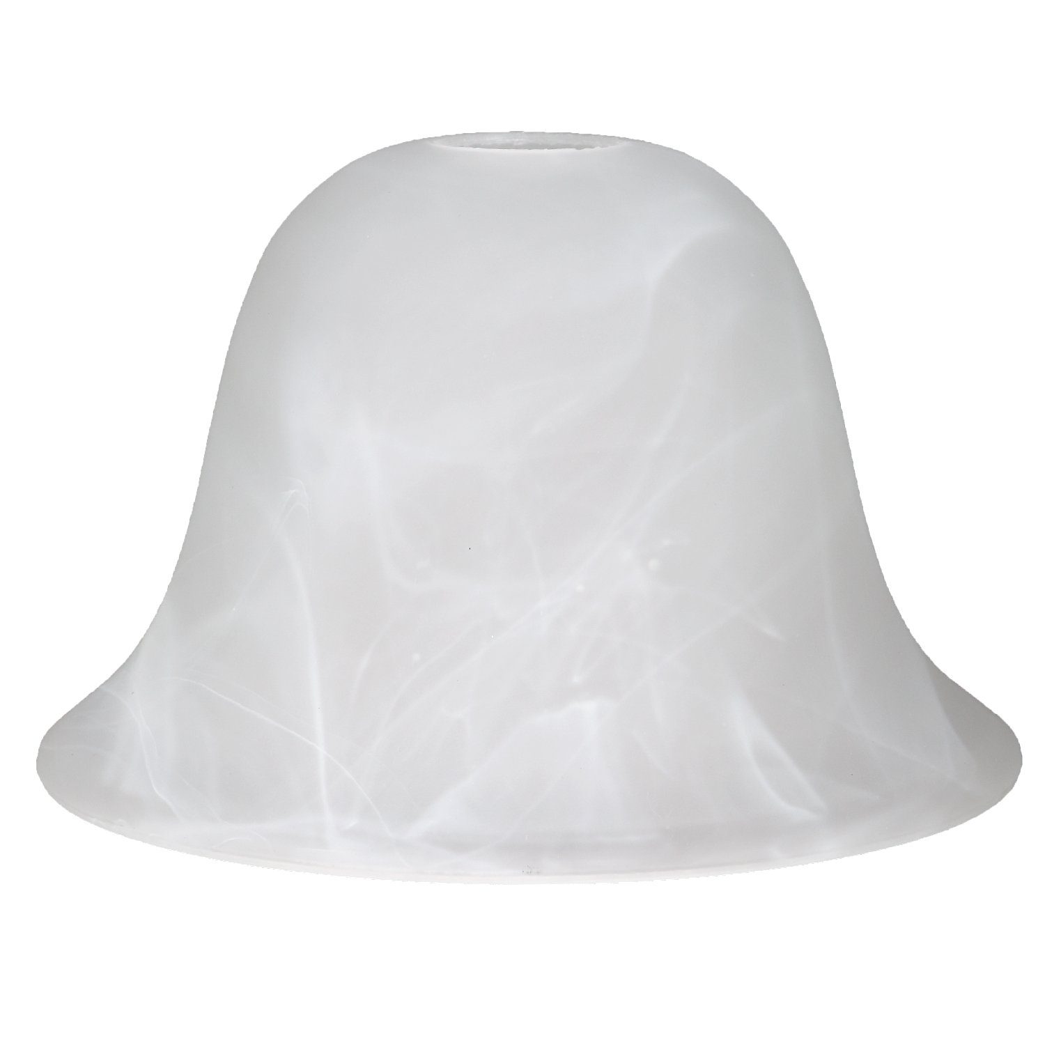 Home4Living Lampenschirm Ersatzglas Lampenglas alabaster weiß Ø155mm f. E14, Dekorativ