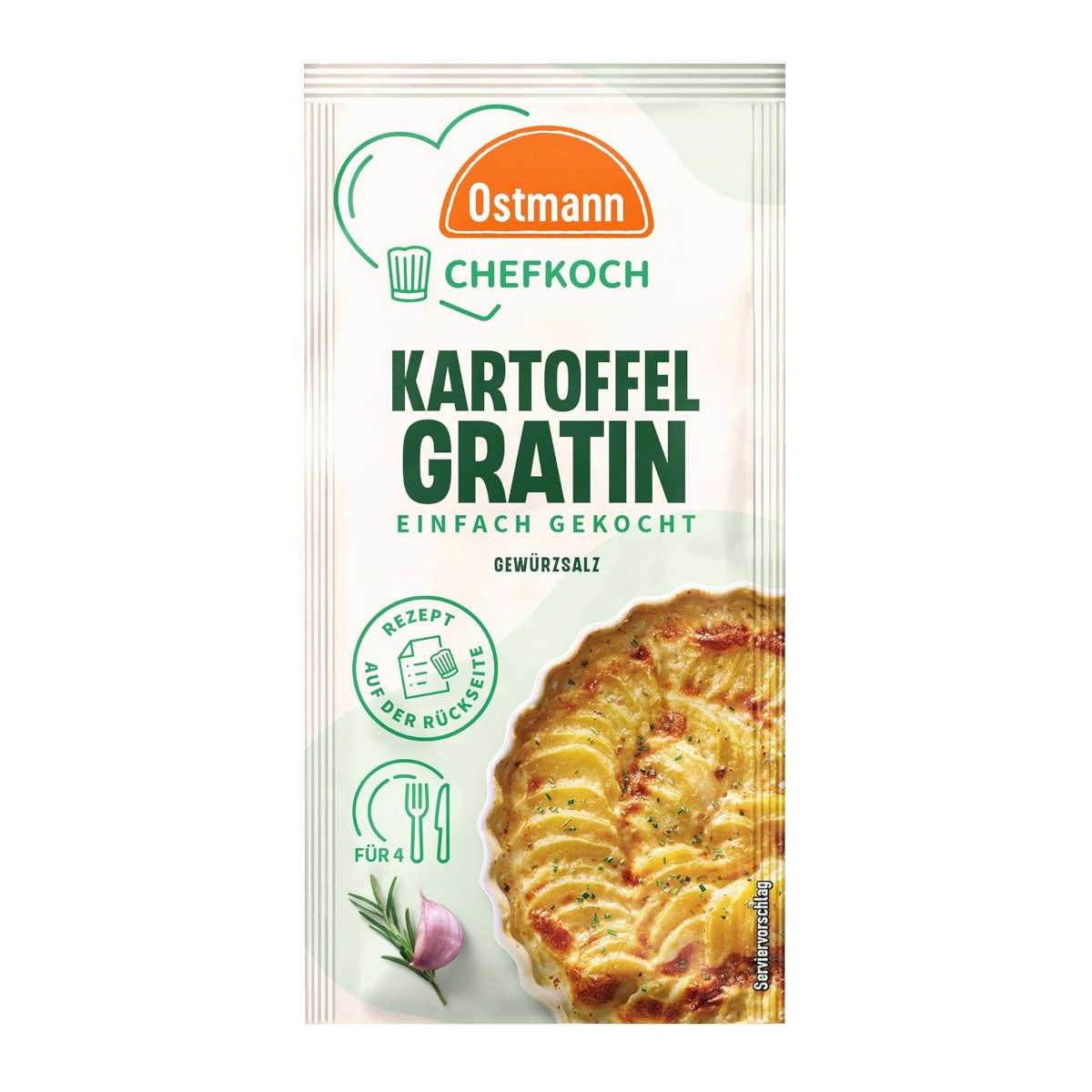 Ostmann Gewürz, Ostmann Chefkoch Kartoffelgratin Gewürzzubereitung Packung 10g