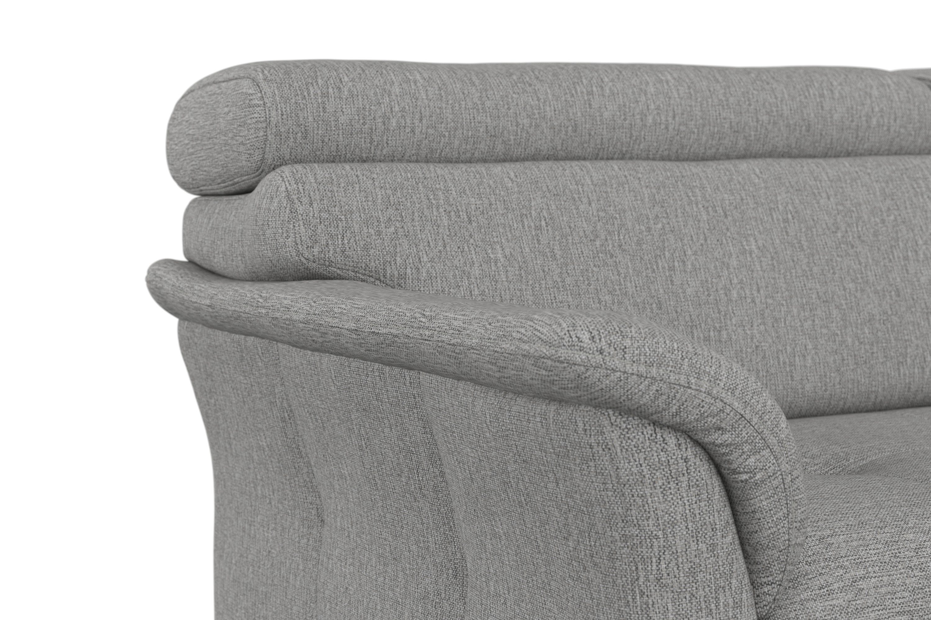 sit&more Ecksofa Marano, mit Kopfteilverstellung, Bettkasten wahlweise inklusive Bettfunktion