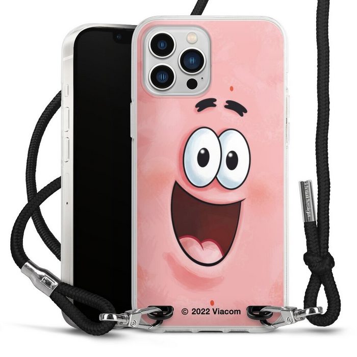 DeinDesign Handyhülle Patrick Star Spongebob Schwammkopf Offizielles Lizenzprodukt Apple iPhone 13 Pro Max Handykette Hülle mit Band Case zum Umhängen