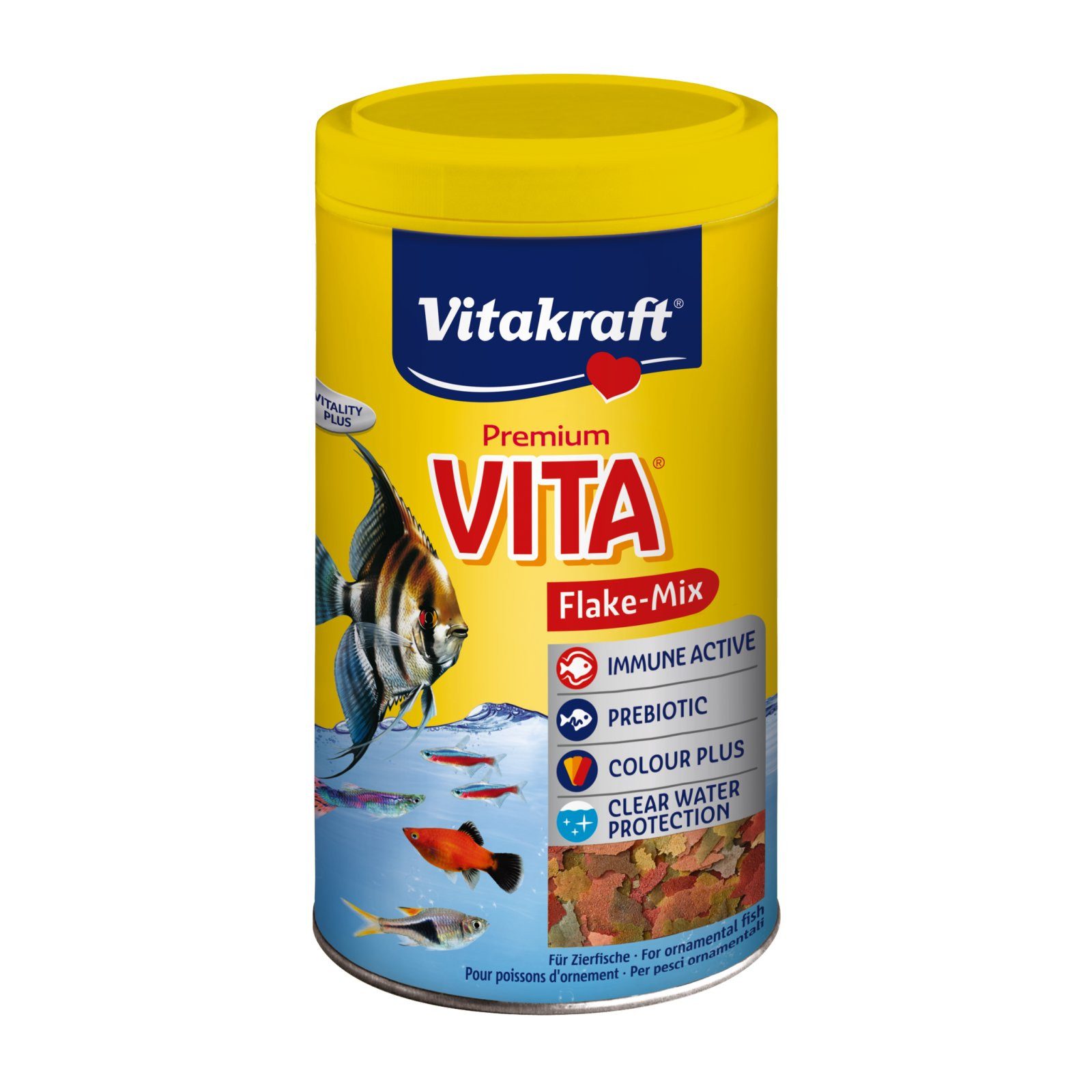 Vitakraft VITA Flockenfutter, 1000 ml, Hauptfutter für: Fische