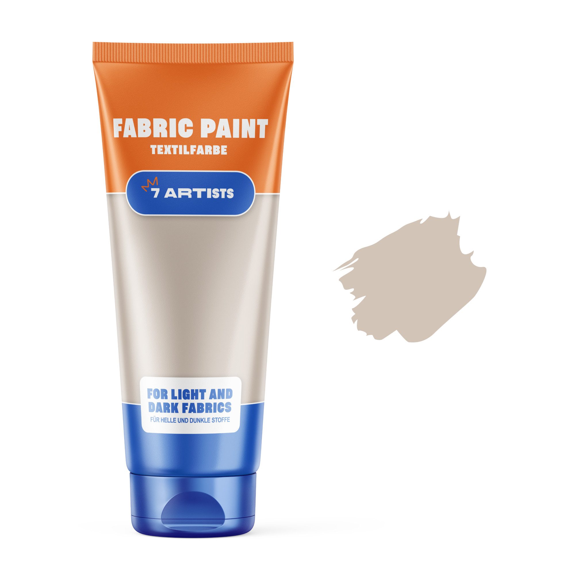 7 Artists Textilfarbe 7 Artists Textilfarbe 60 ml – Deckend für Helle & Dunkle Stoffe, Textilfarbe Waschmaschinenfest Nach Fixierung