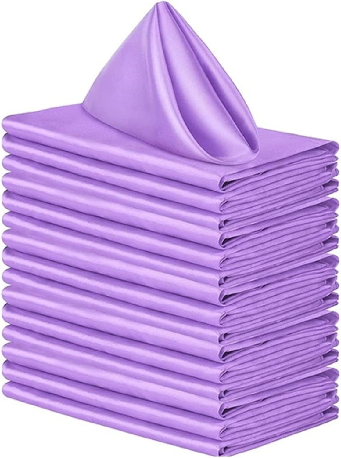 Bextsrack Stoffserviette Satin-Servietten, quadratische weiche Tischservietten, 48 cm x 48 cm, (10 St), Tischdekoration für Hochzeiten, Bankette, Partys, Weihnachten, Neujahr
