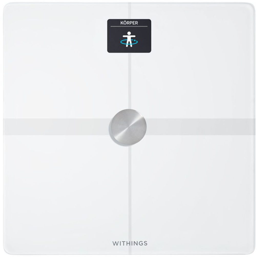 Withings Körper-Analyse-Waage Body Smart, einschließlich Körperfett-/Muskelmasse, automatische Erkennung und Verfolgung von bis zu 8 Benutzern