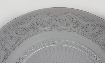 Sendez Kuchenplatte Kuchenplatte mit Relief Ø29cm Tortenplatte Tortenständer Servierplatte, Glas