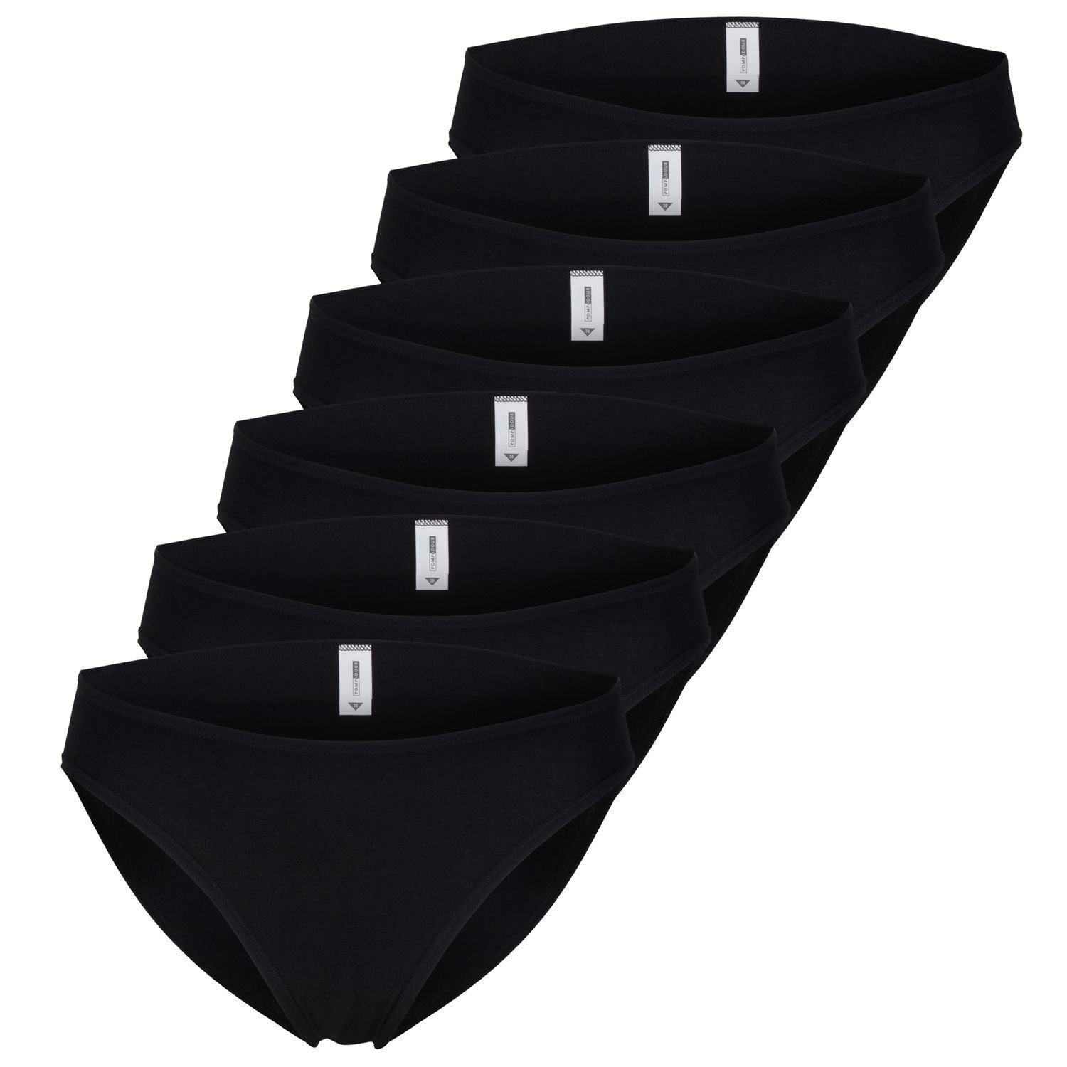Pompadour Slip (6-St) Basic-Slip ohne Seitennähte und flachen Beinabschlüssen im 6er Pack