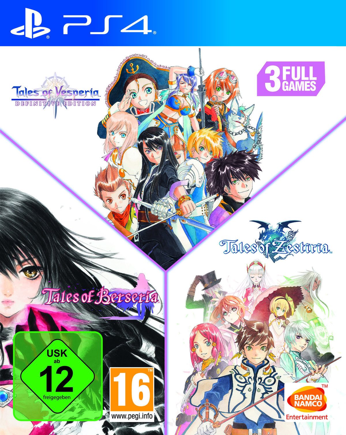 Tales of: Vesperia + Berseria + Zestiria Compilation PS4 Playstation 4