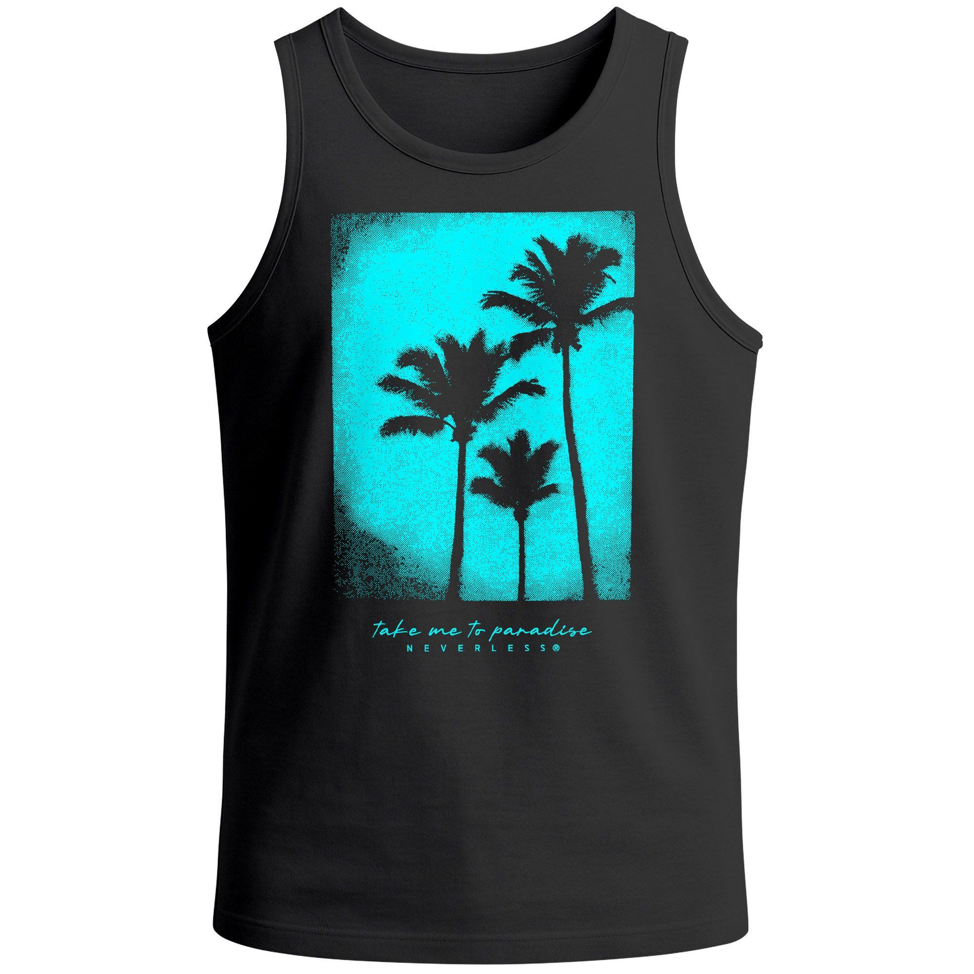 Neverless Tanktop Herren Tank-Top Palmen Fotoprint günstig online kaufen
