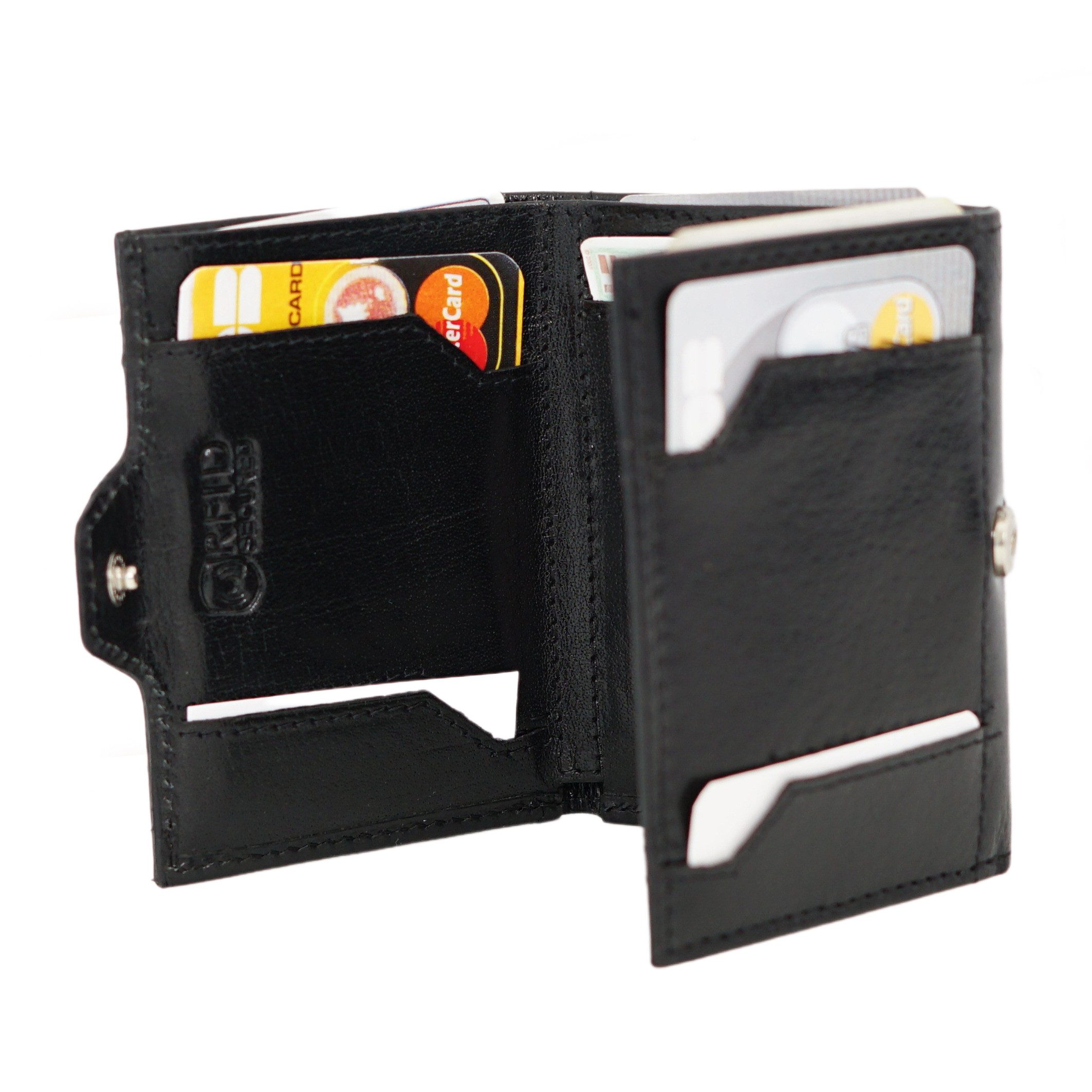 ALMADIH Mini Geldbörse Leder SP4 Portemonnaie Herren mit RFID Slim Wallet M günstig online kaufen