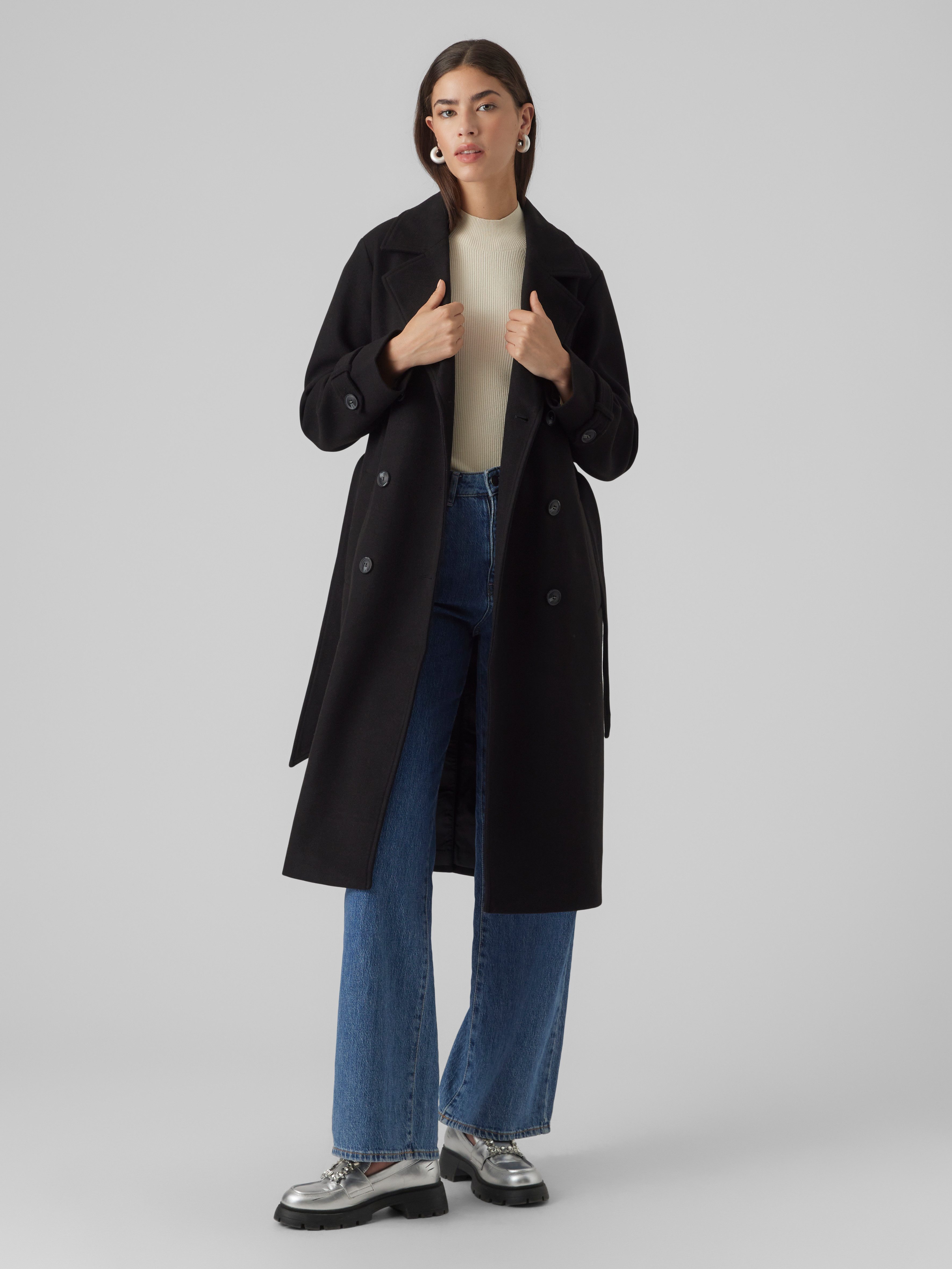 Vero Moda Trenchcoat VMFORTUNEVEGA LONG TRENCHCOAT günstig online kaufen