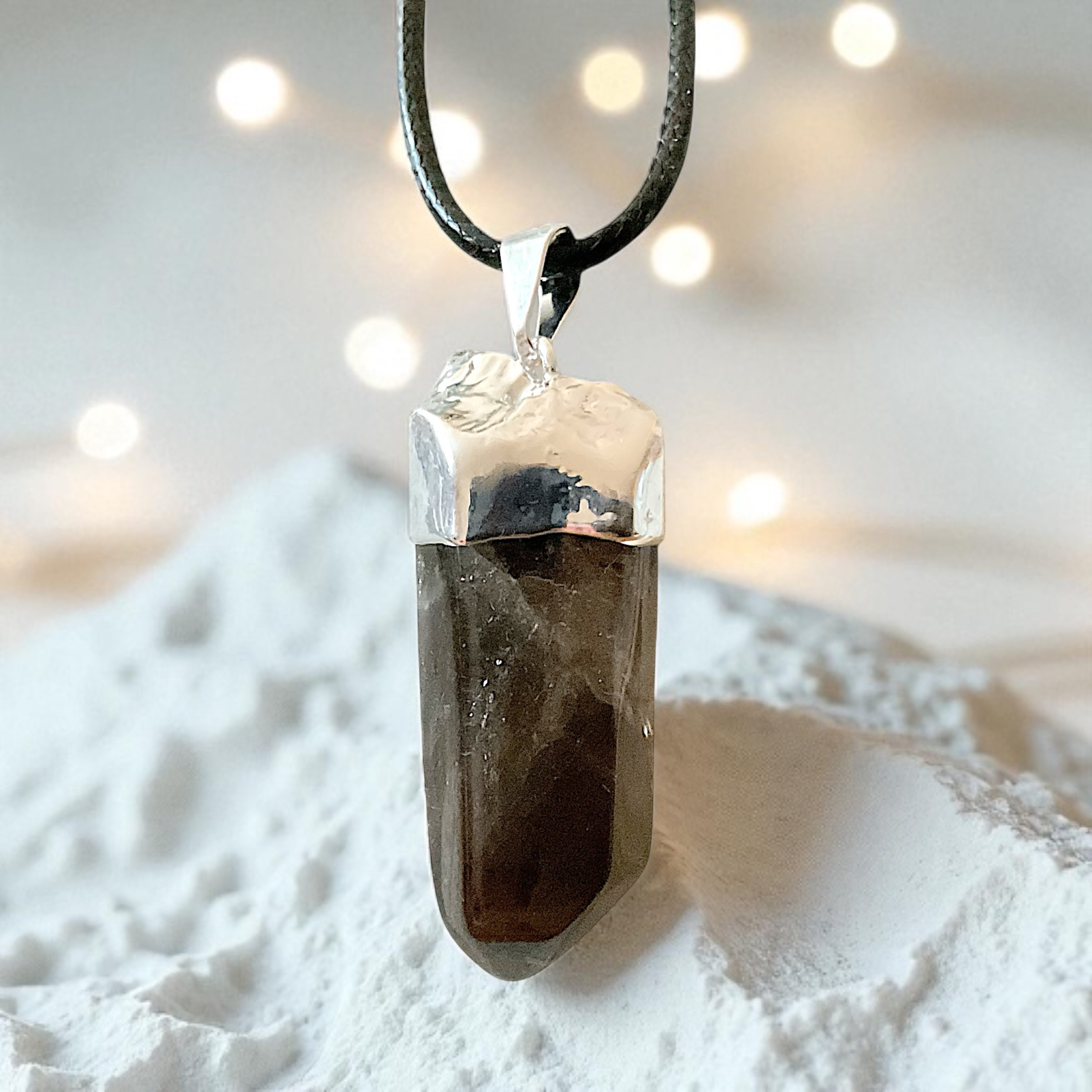 Steinfixx® Amulett Set Rauchquarz Silberanhänger I Edelsteinanhänger I Heil günstig online kaufen