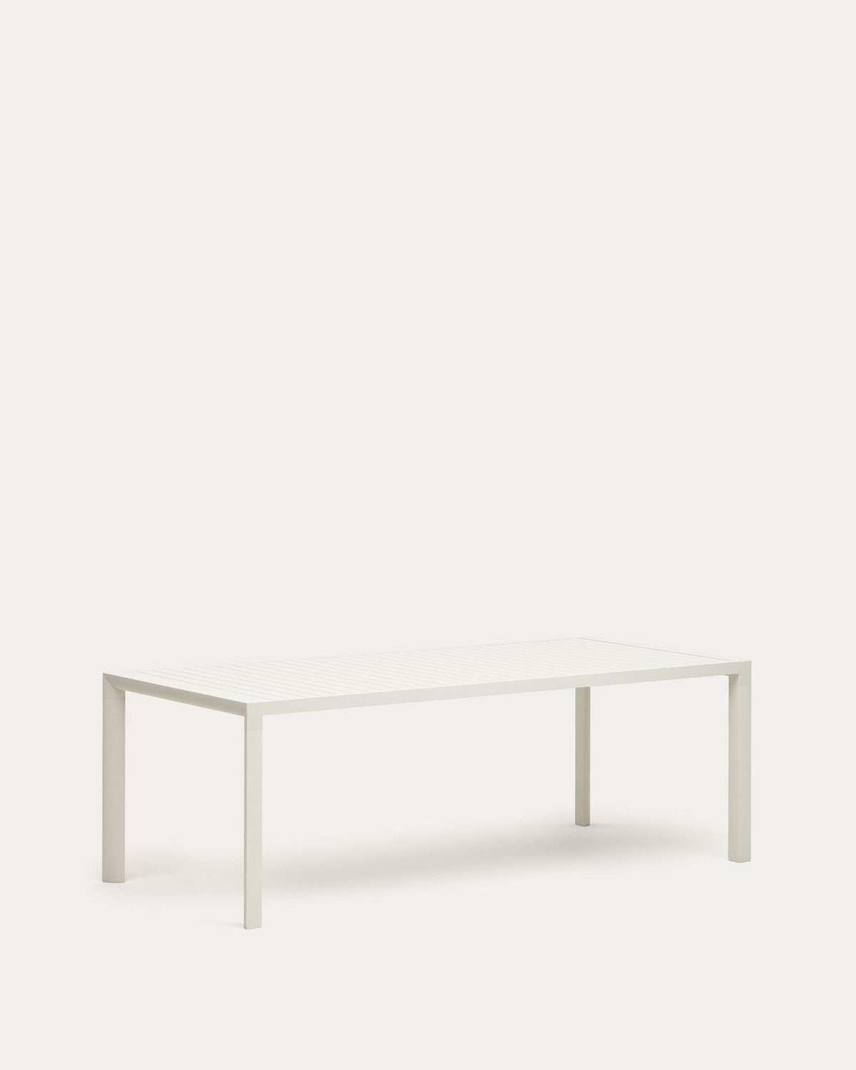 x cm Esstisch Tisch Weiß 100 75 220 Culip Gartentisch Aluminium Esstisch Natur24 x