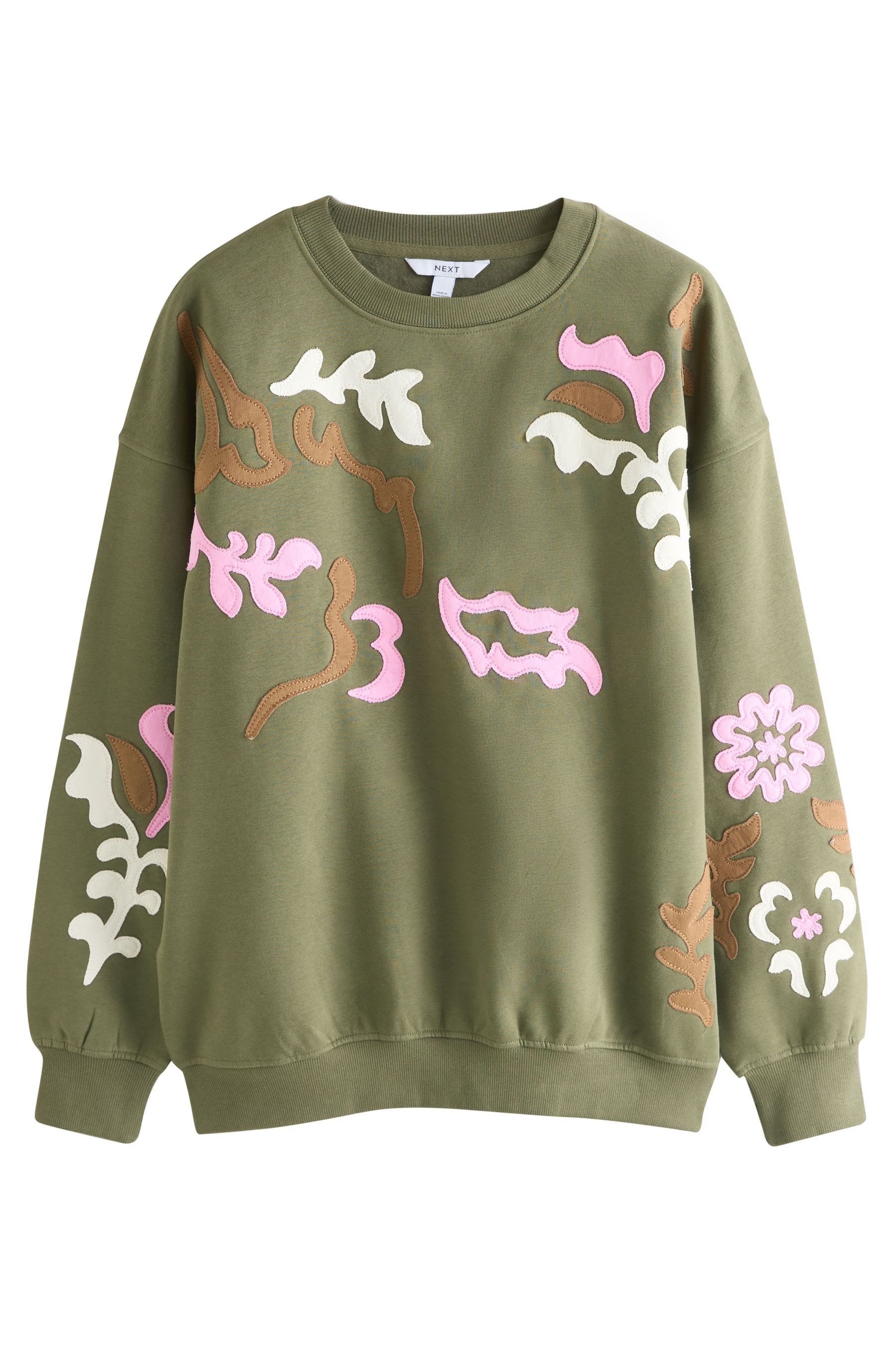 Sweater Sweatshirt mit Applikation