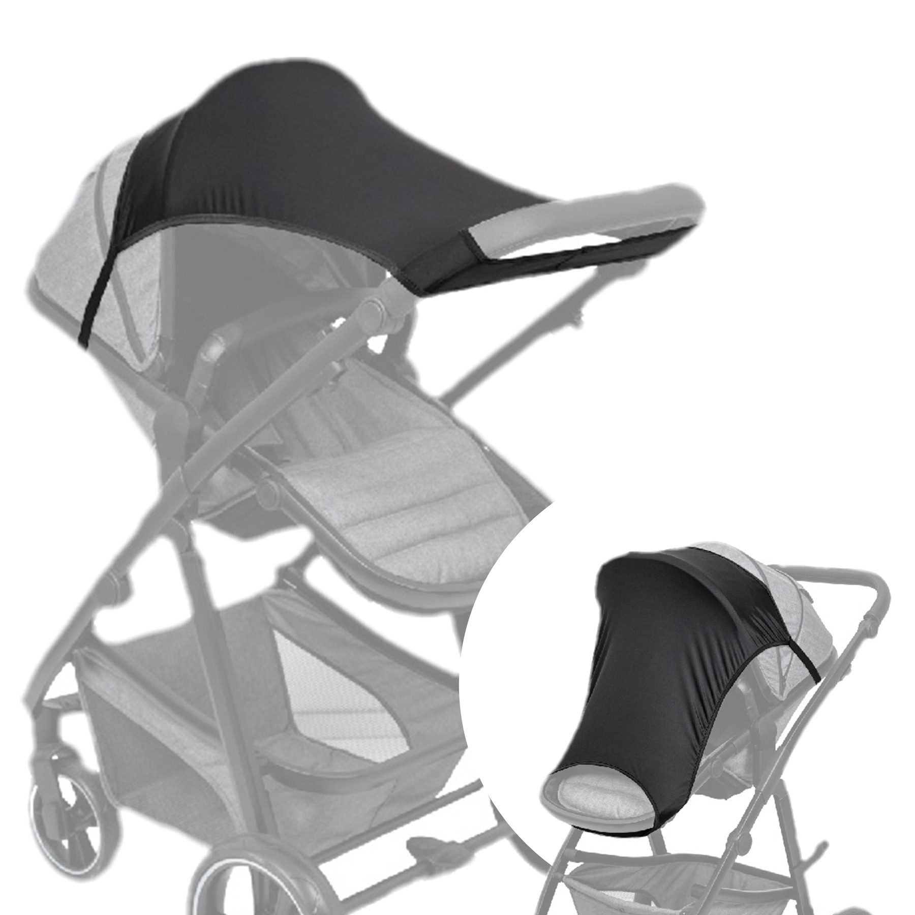 Titaniumbaby Sonnensegel Elastischer Sonnenschutz für Kinderwagen, günstig online kaufen