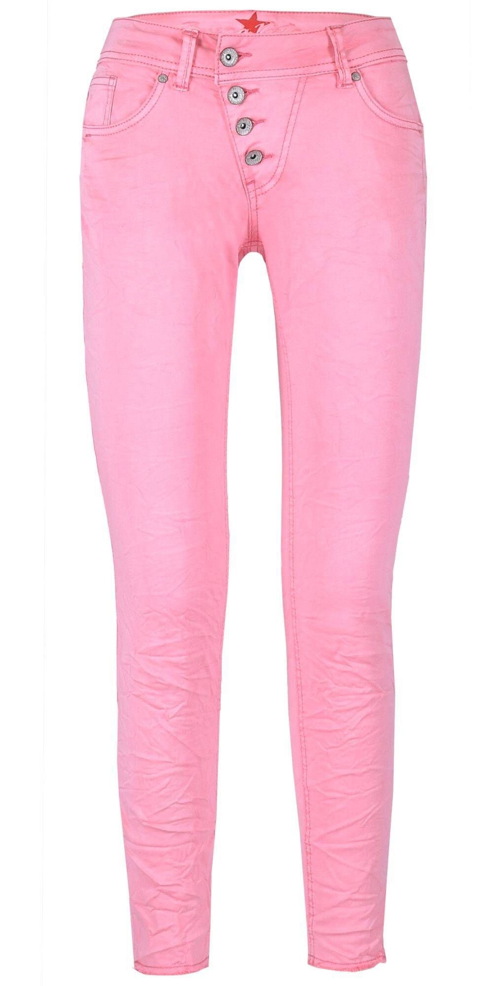 Buena Vista 5-Pocket-Hose Damen Hose MALIBU 7/8 STRETCH TWILL Slim Fit (1-tlg) pink (71)