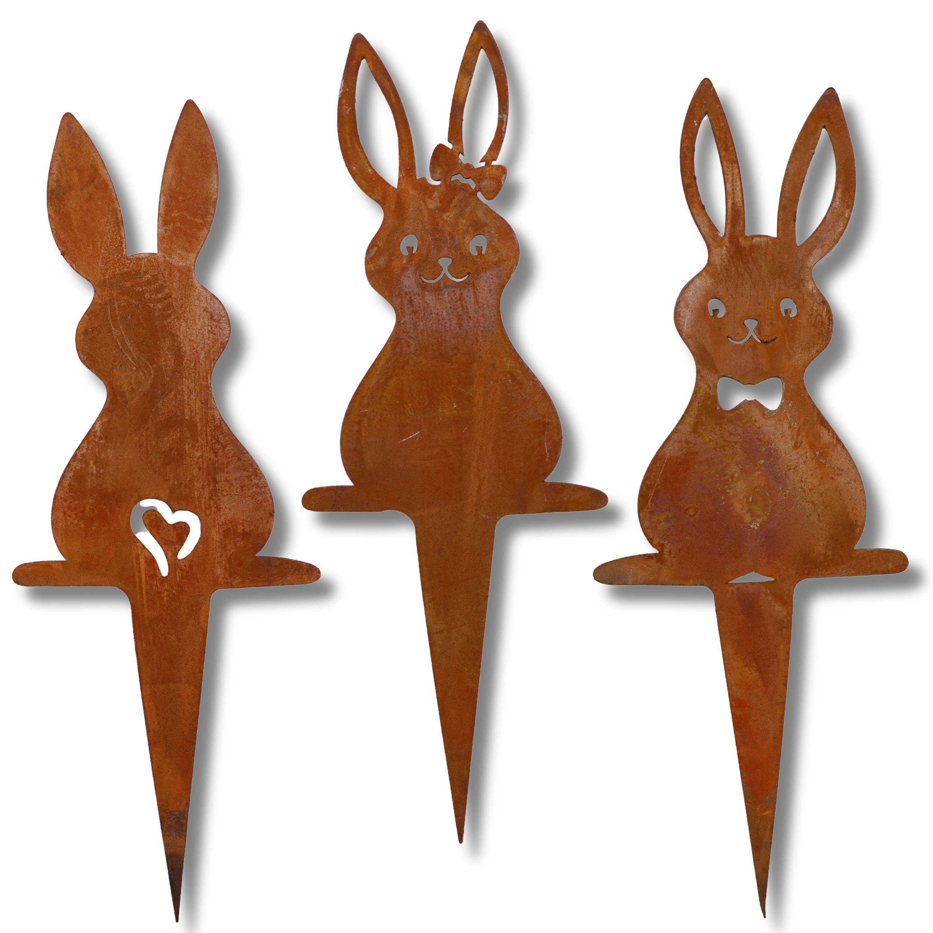 Rostikal Gartenstecker Hasen Osterdeko Figuren (Set, günstig online kaufen