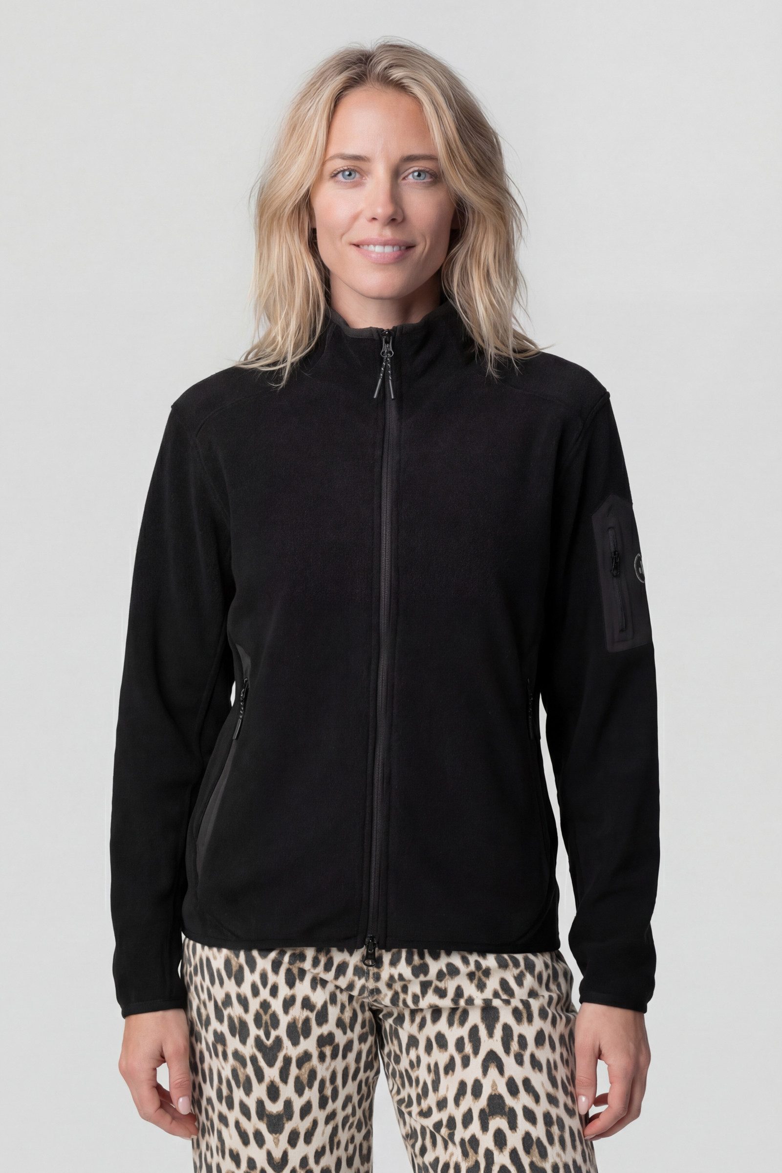Alife & Kickin Fleecejacke Damen SagaAK F Fleecejacke, Jacke mit Rei§verschlusstasche am €rmel und Stehkragen