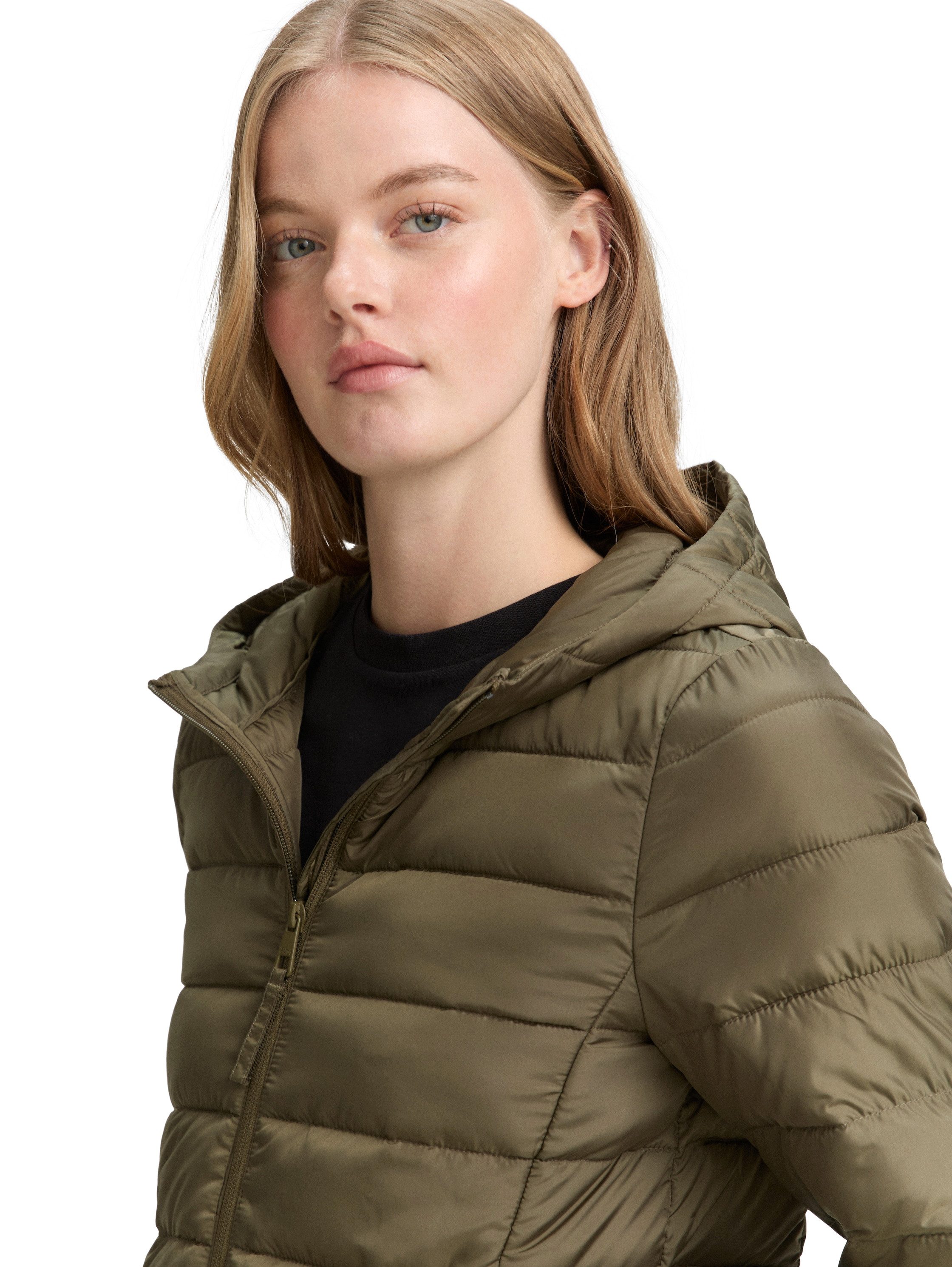 TOM TAILOR Denim Steppjacke mit Kapuze