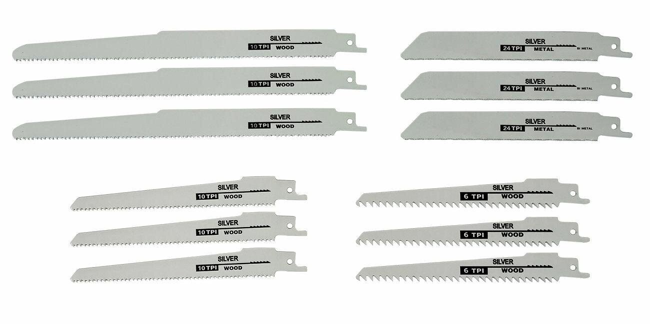 Silver Säbelsägeblatt SILBERNES SÄGEBLATT FÜR GESTRAHLTE SÄGE 12 Stück