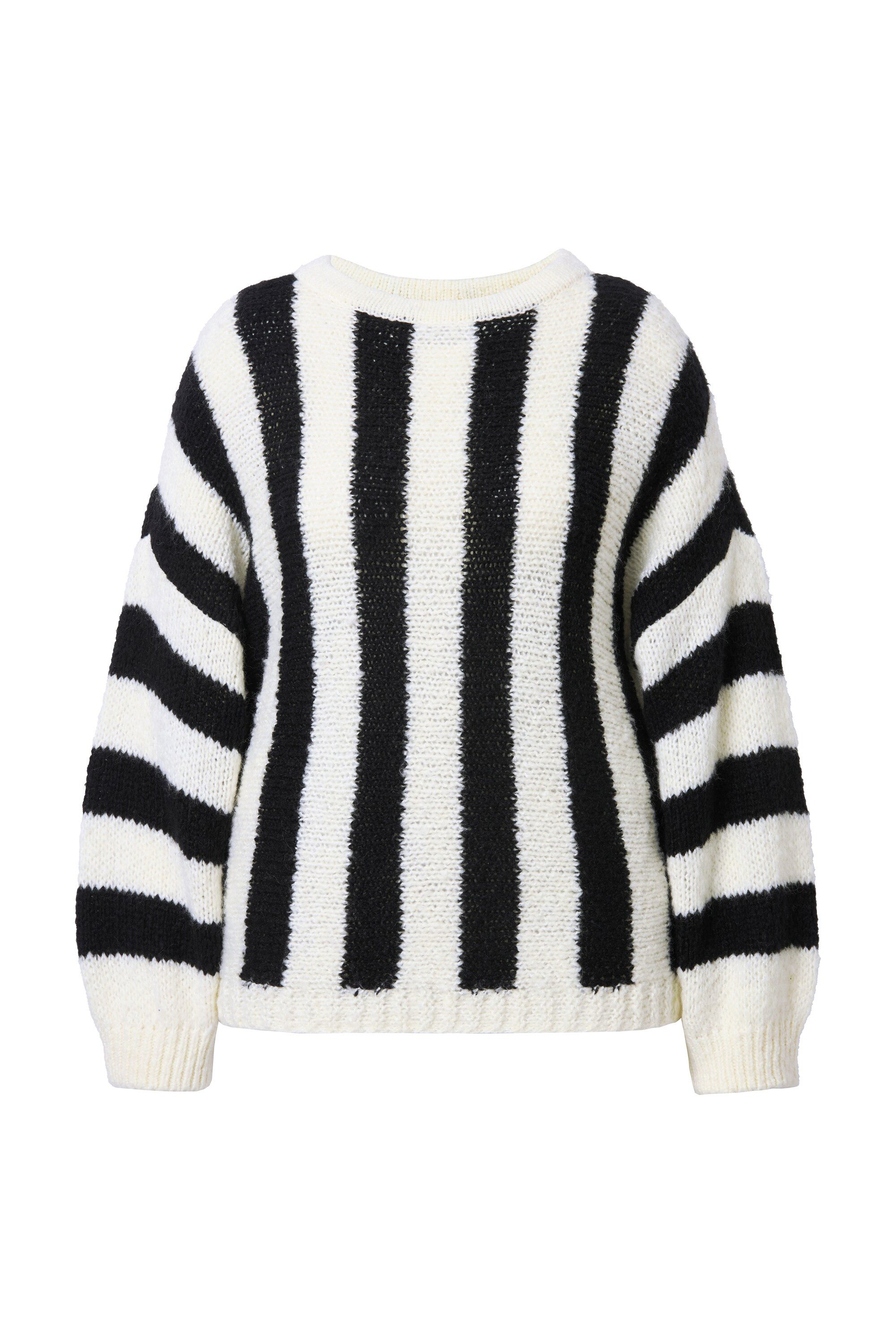 Studio Untold Strickpullover Pullover oversized Längsstreifen günstig online kaufen