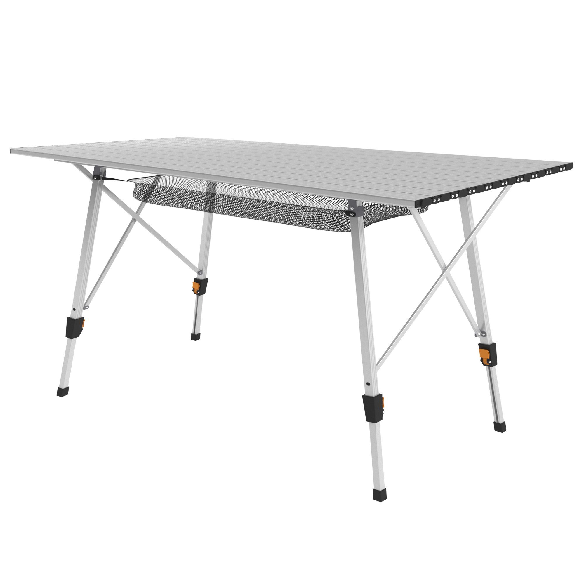 Silber klappbar Alu Campingtisch Campingtisch Gartentisch aus MIADOMODO Falttisch Picknicktisch