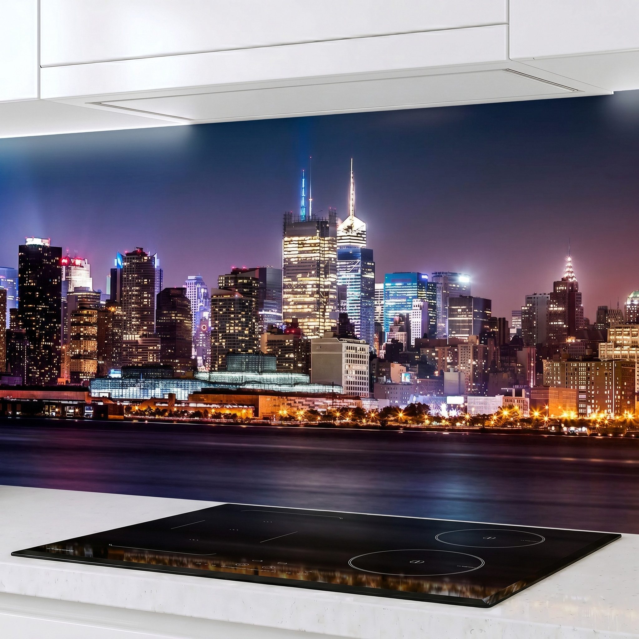 Rodnik Küchenrückwand New York, monolithische ABS-Platte mit Direktdruck, formstabil und langlebig